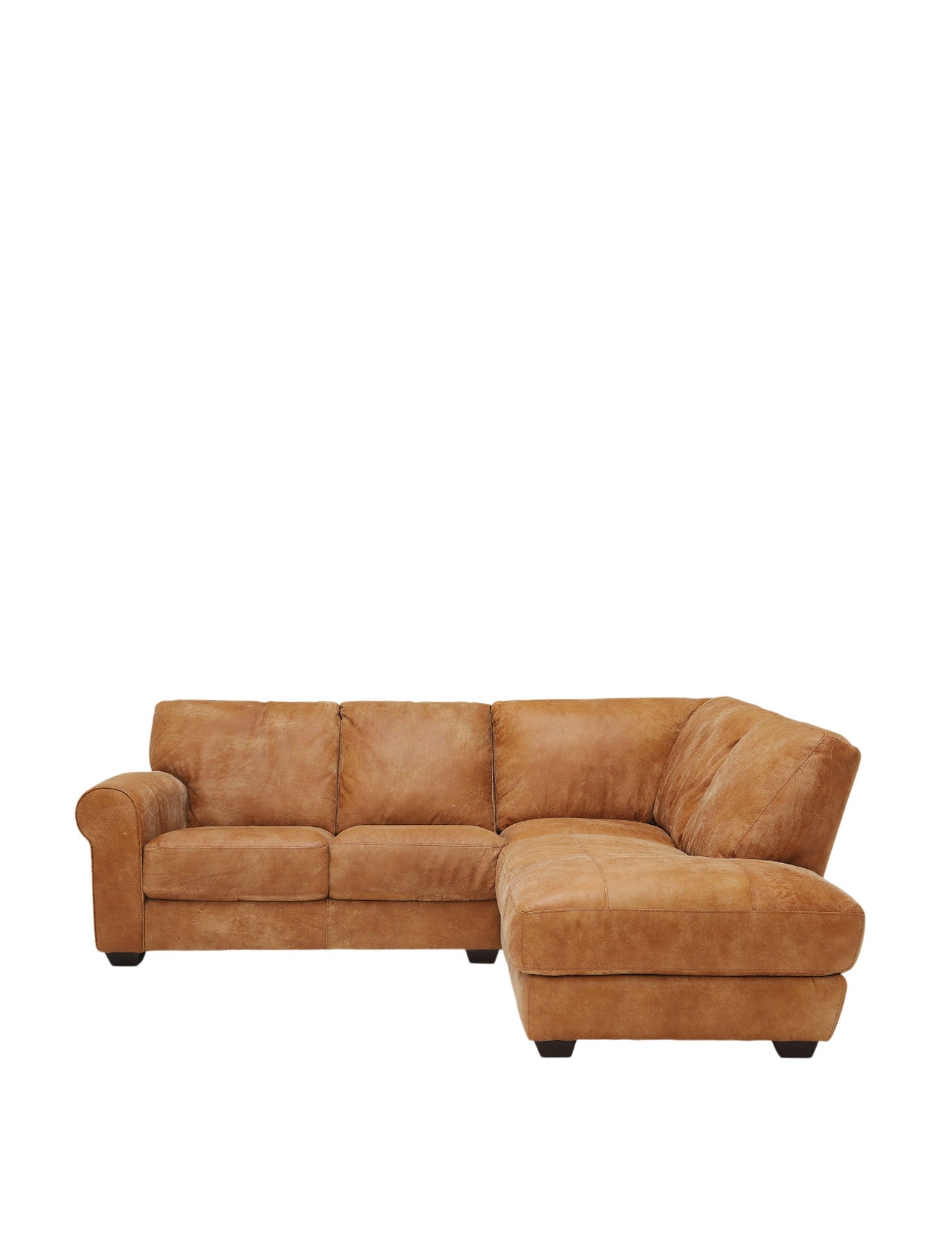 New Houston Right Hand Facing Leather Chaise Sofa