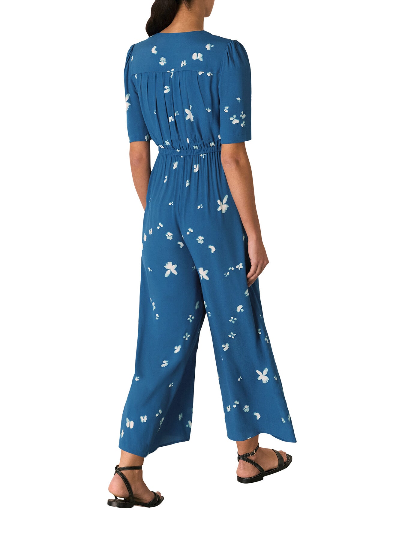 Blue/Multi Sun Bleached Floral Jumpsuit