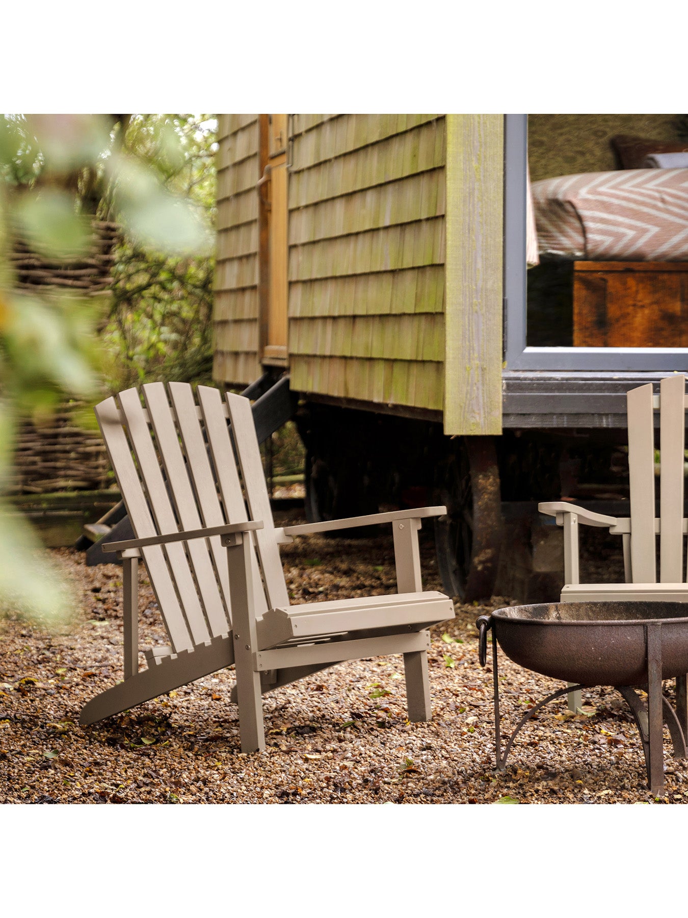 Siena Wooden Lounge Chair Taupe