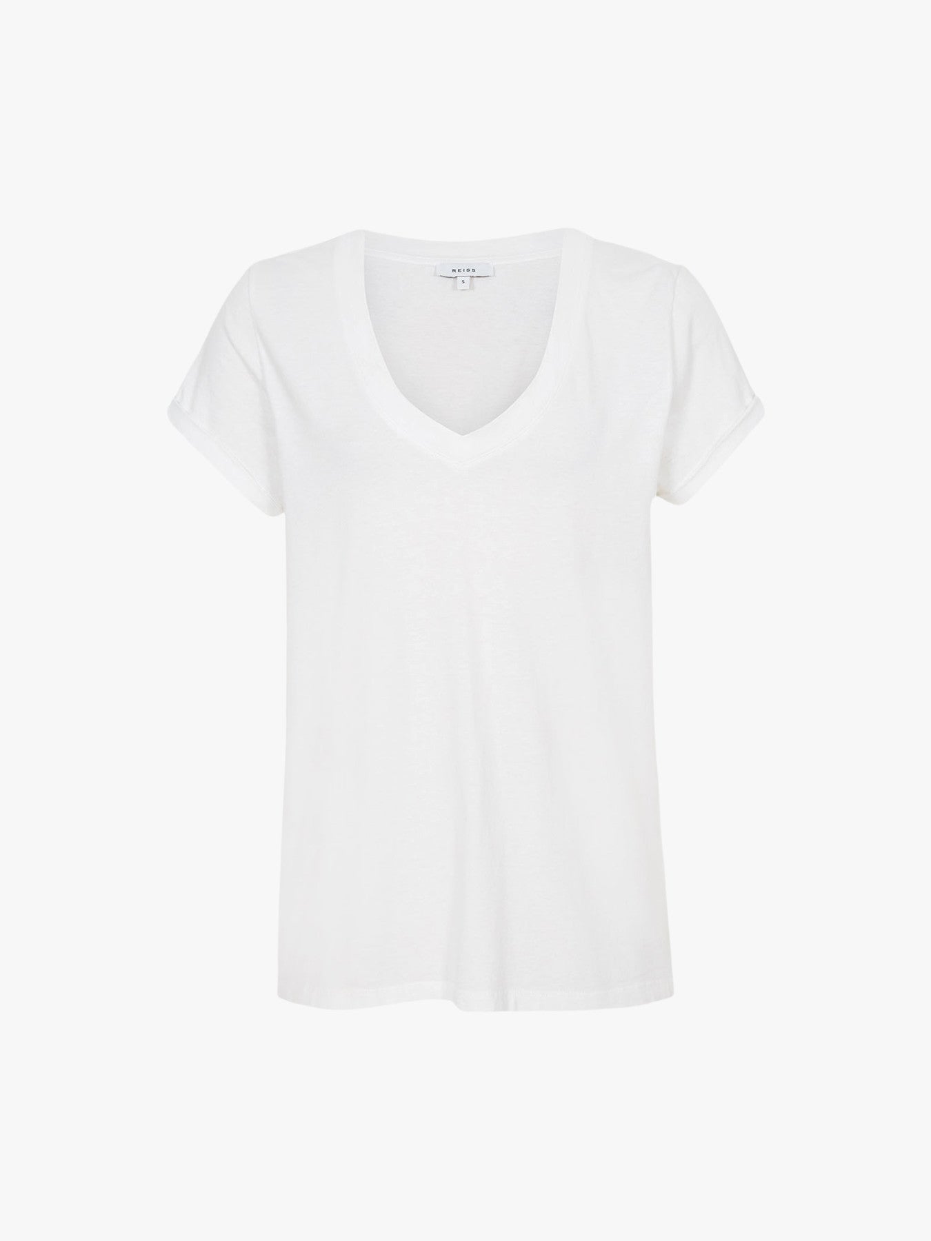 Luana Cotton-Jersey V-Neck T-Shirt