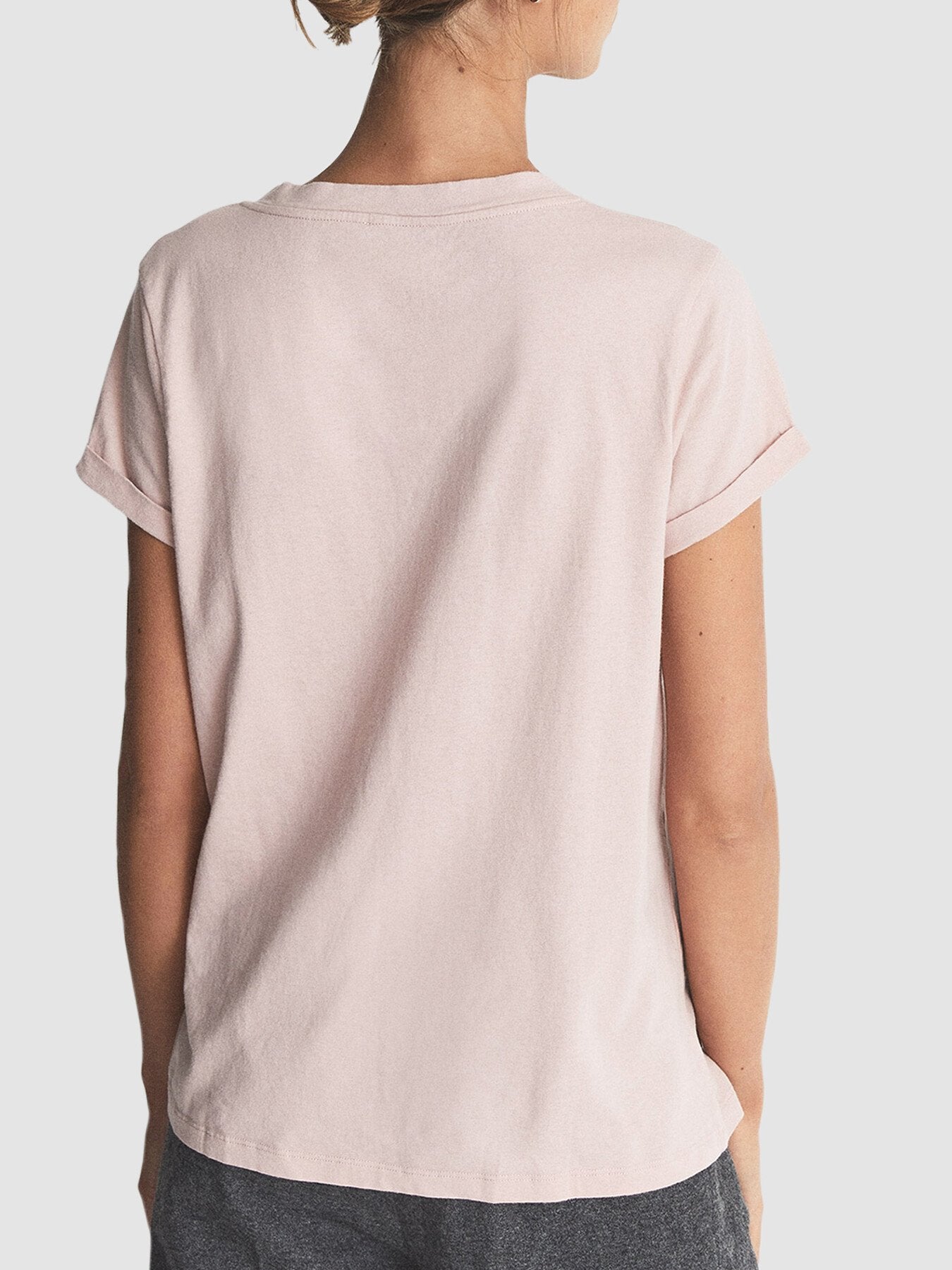 Luana Cotton-Jersey V-Neck T-Shirt