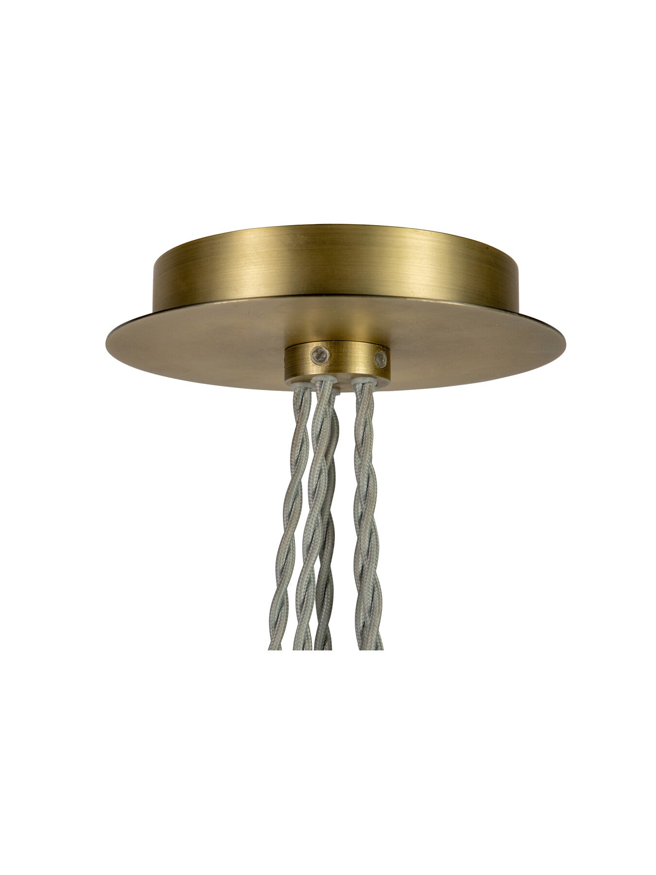 Monroe Porcelain 5 Light Chandelier White/Brushed Gold