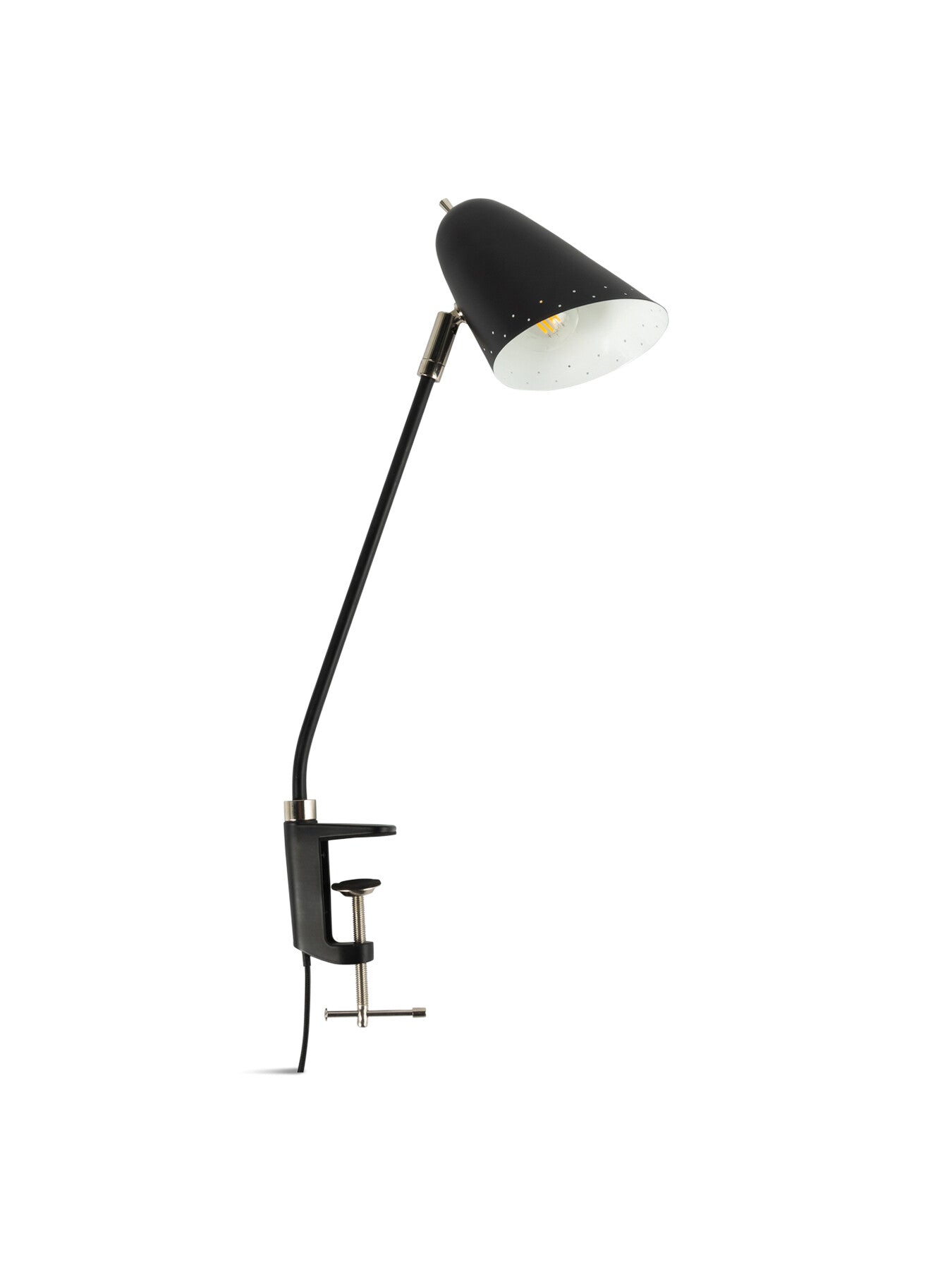 Helsinki Long Arm Clamp Wall/Table Lamp Black
