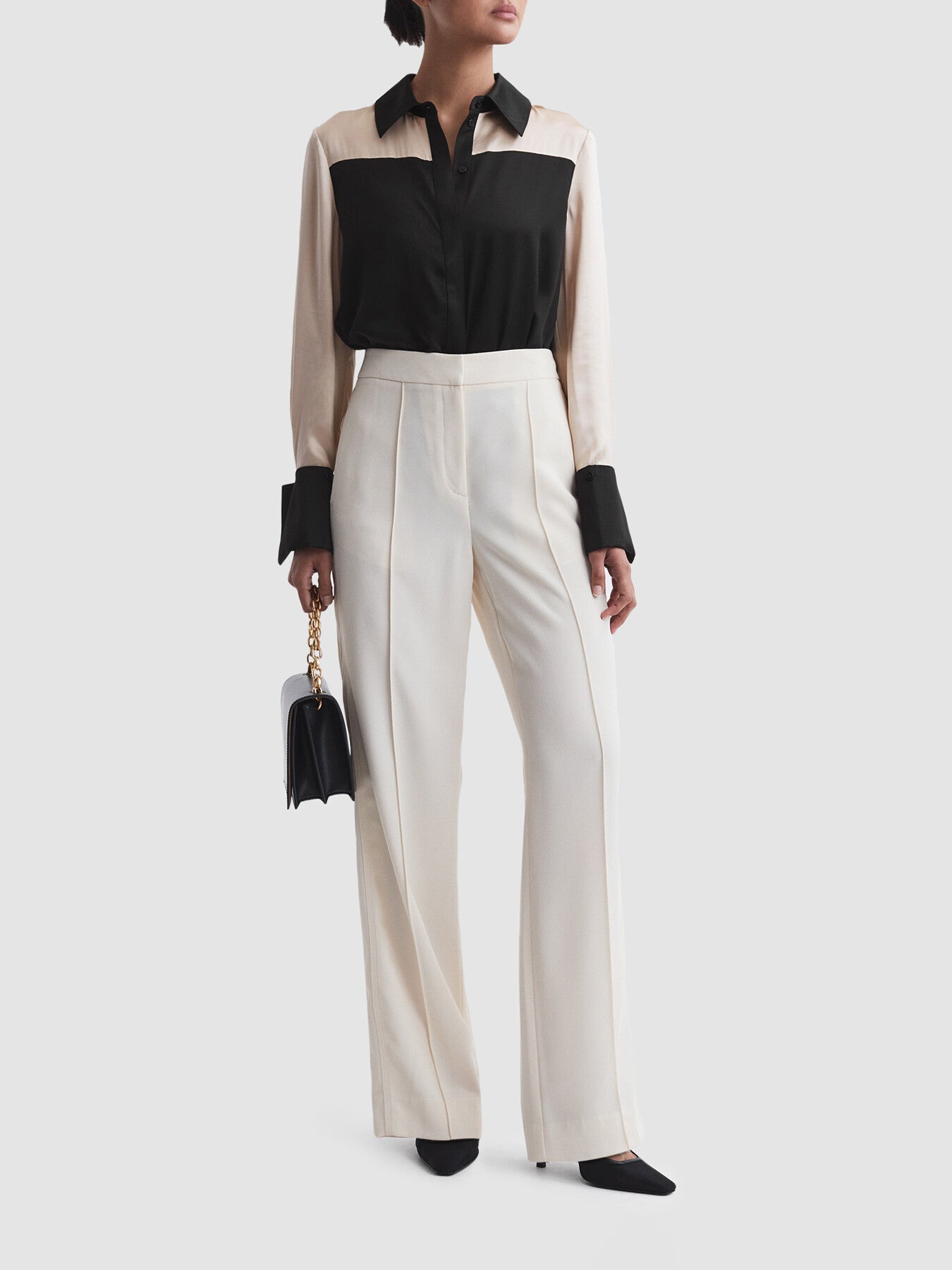 Lorey Silk Colourblock Shirt