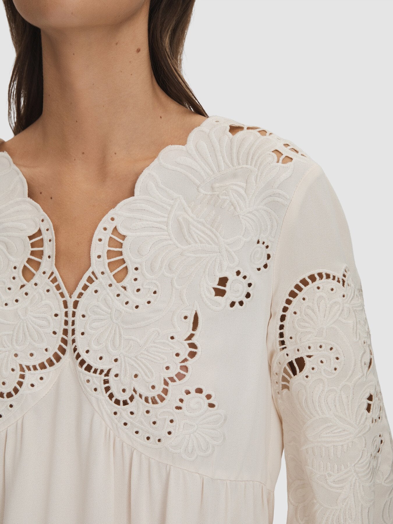 Noa Lace Cut-Out Blouse