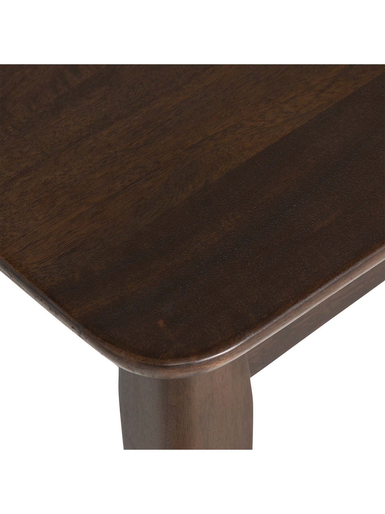 Brown Atticus Dark Brown Wood Dining Bench