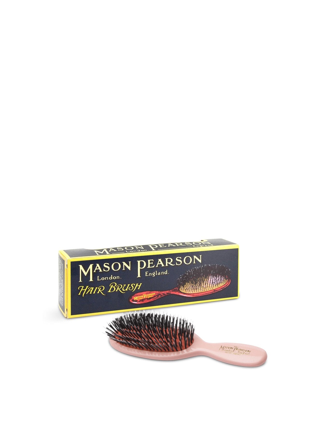 Pocket Bristle Nylon Hairbrush Pink