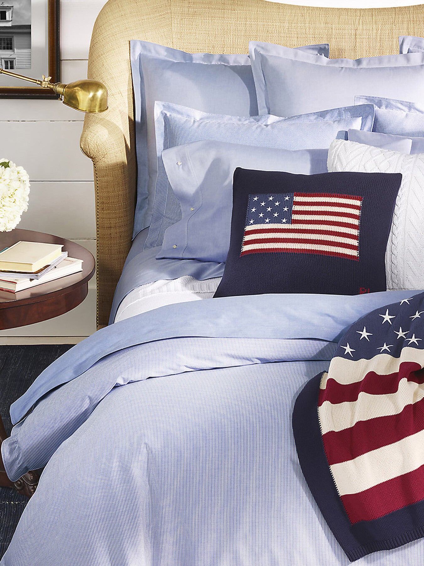 Oxford Standard Housewife Pillowcase Pair Blue