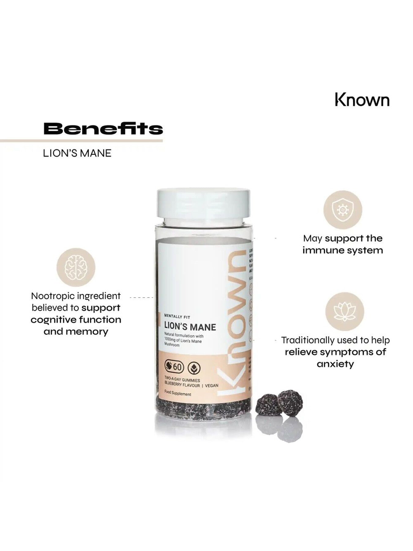 Lions Mane Vegan Gummies
