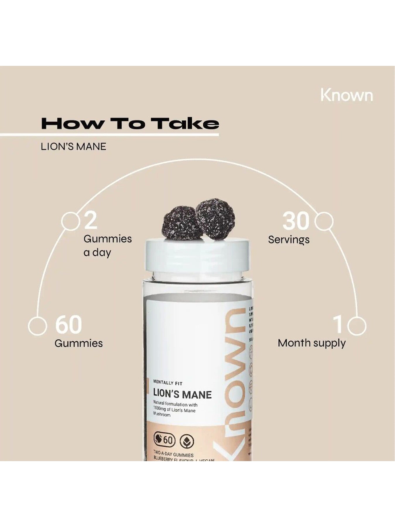Lions Mane Vegan Gummies