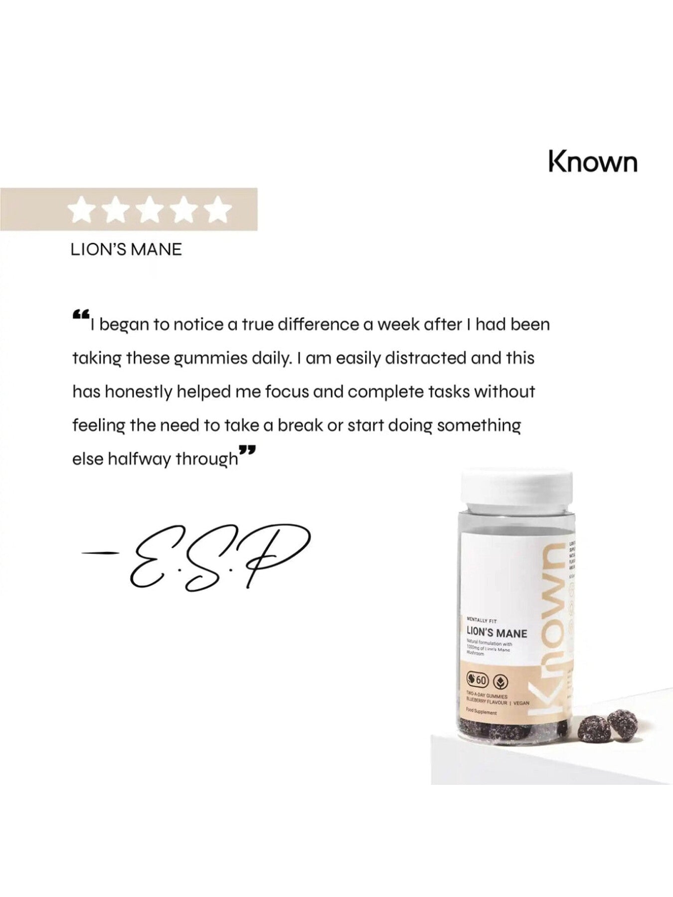 Lions Mane Vegan Gummies