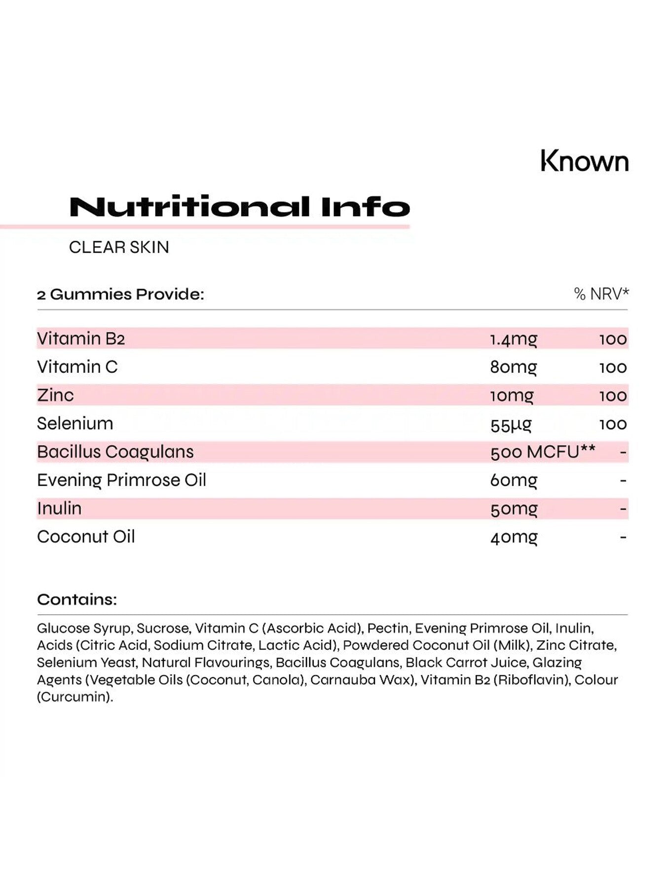 Clear Skin Vegetarian Gummies