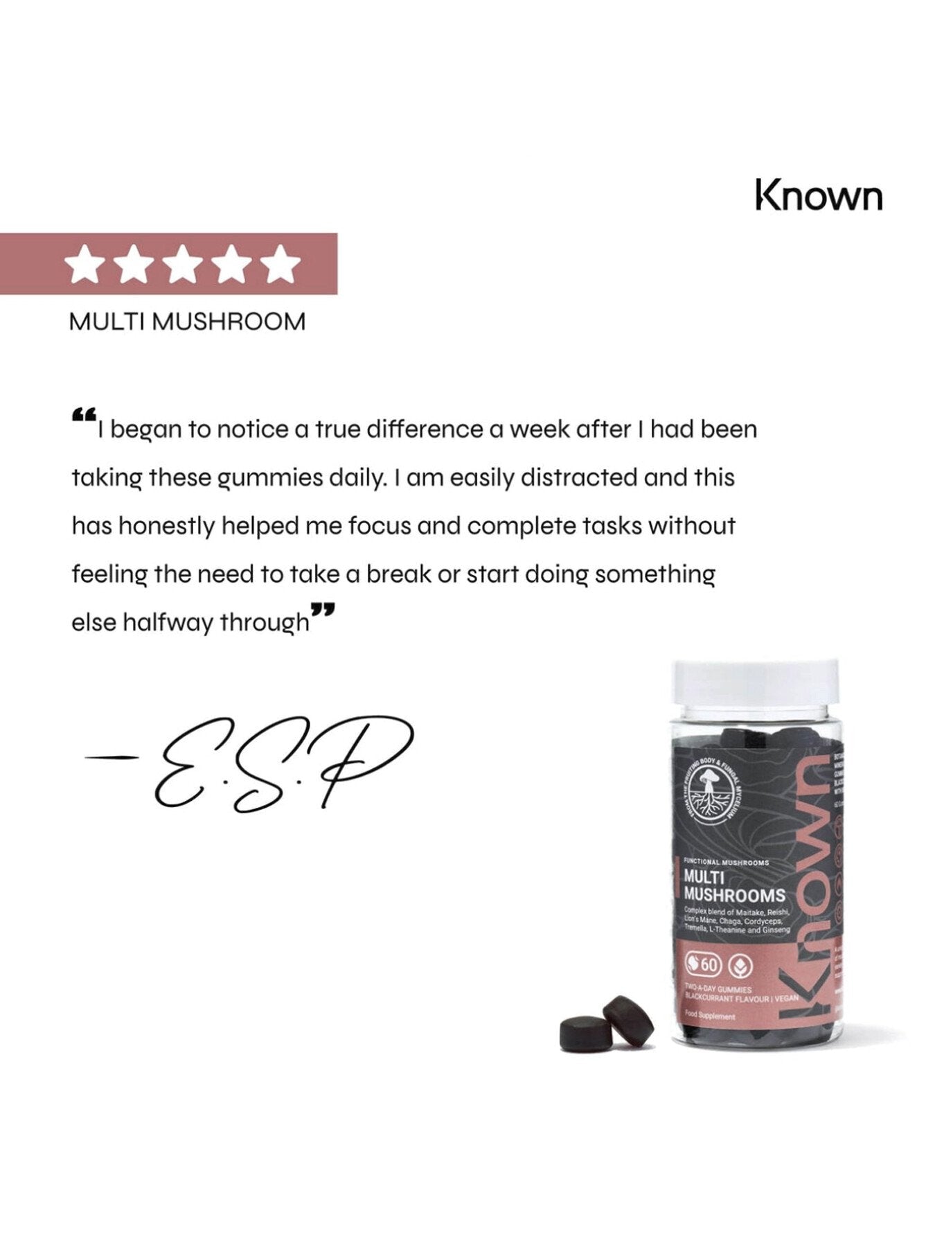 Mushroom Complex Vegan Gummies