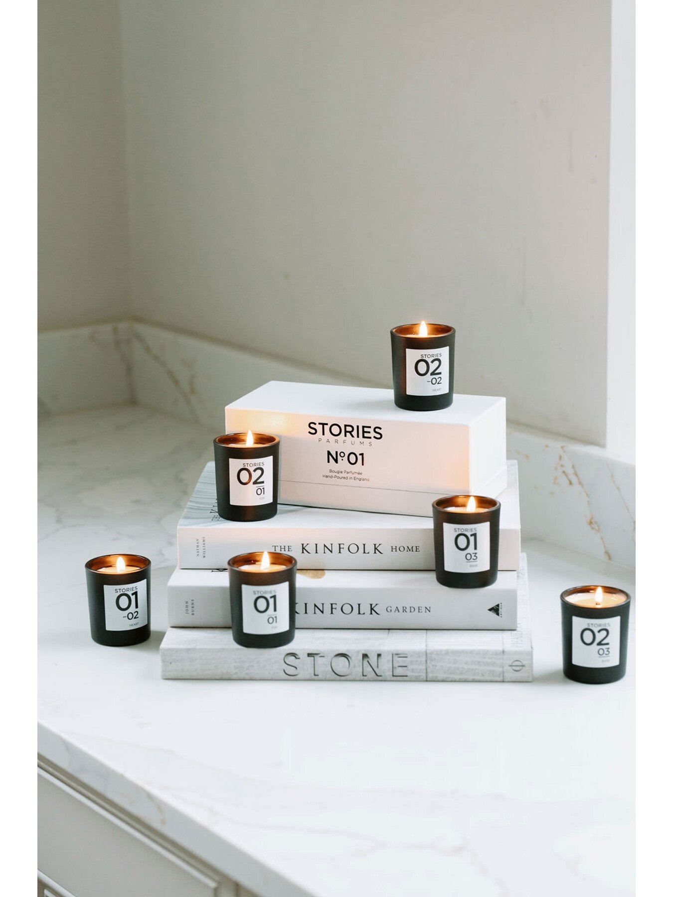 No 01 Bougie Parfumee Scented Candle Trio 3x70g