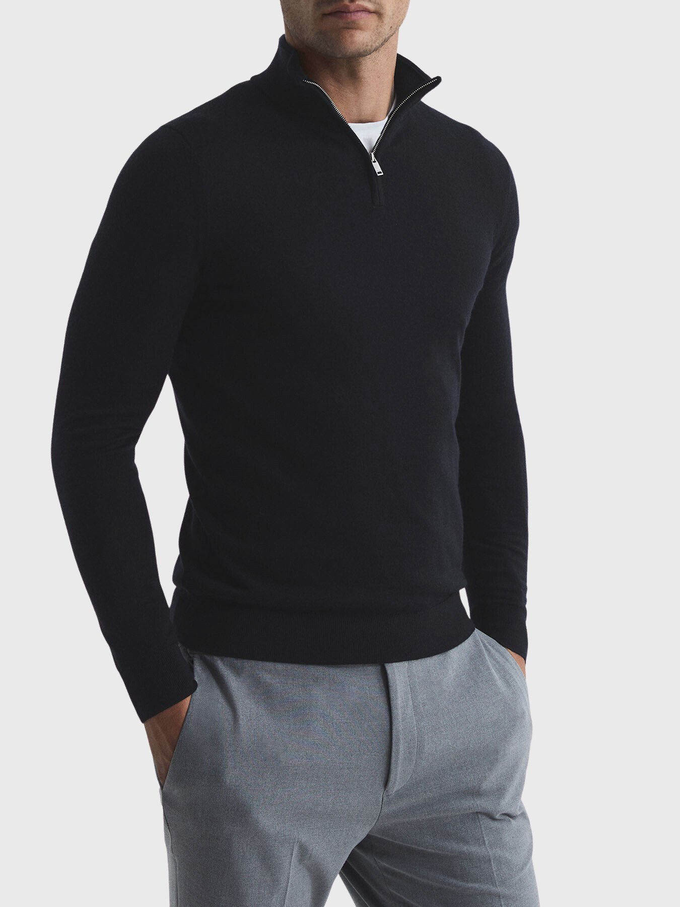 Blackhall Merino Wool Zip Neck Jumper