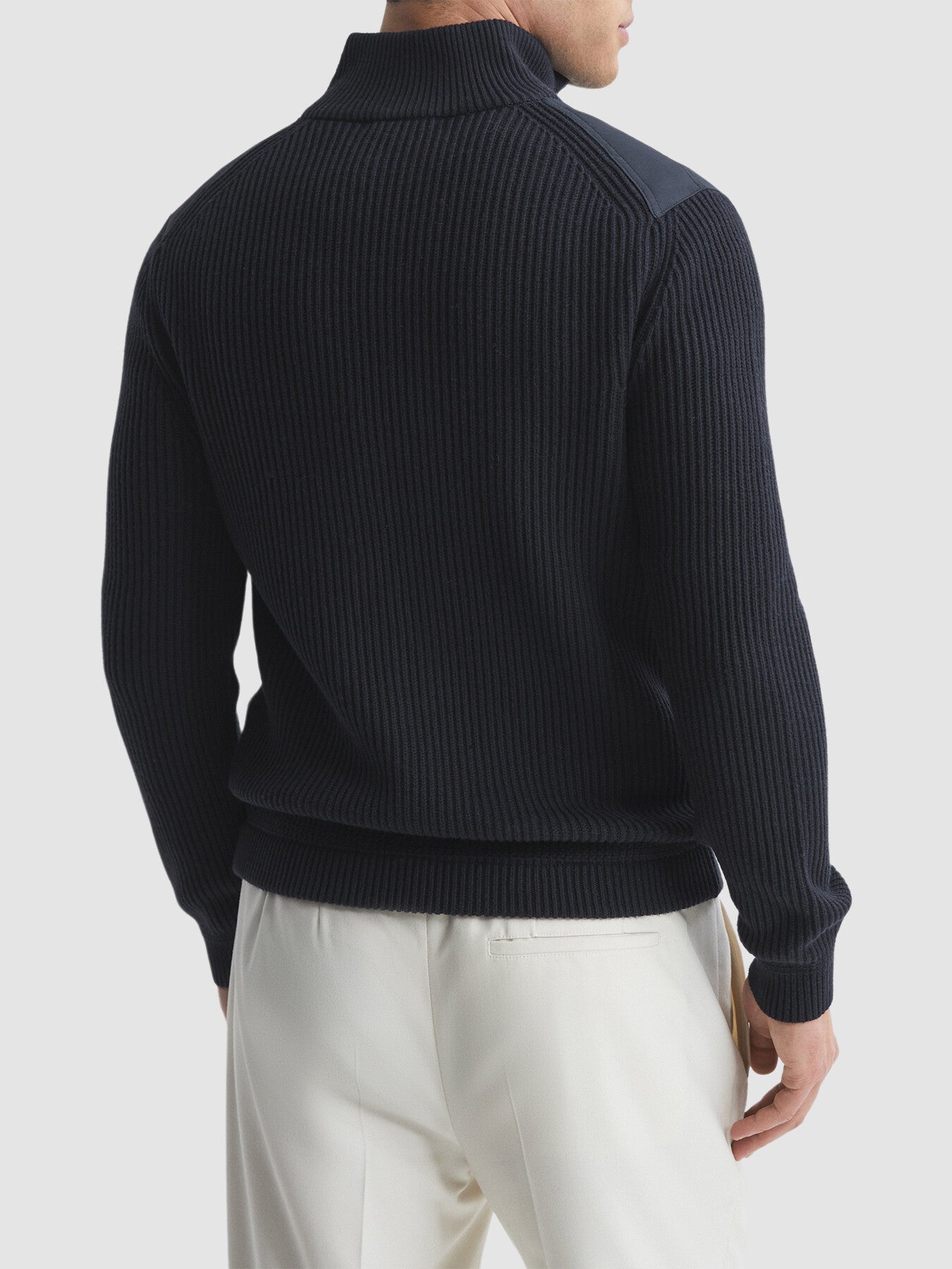 Trainer Hybrid Zip Through Quilted Jumper