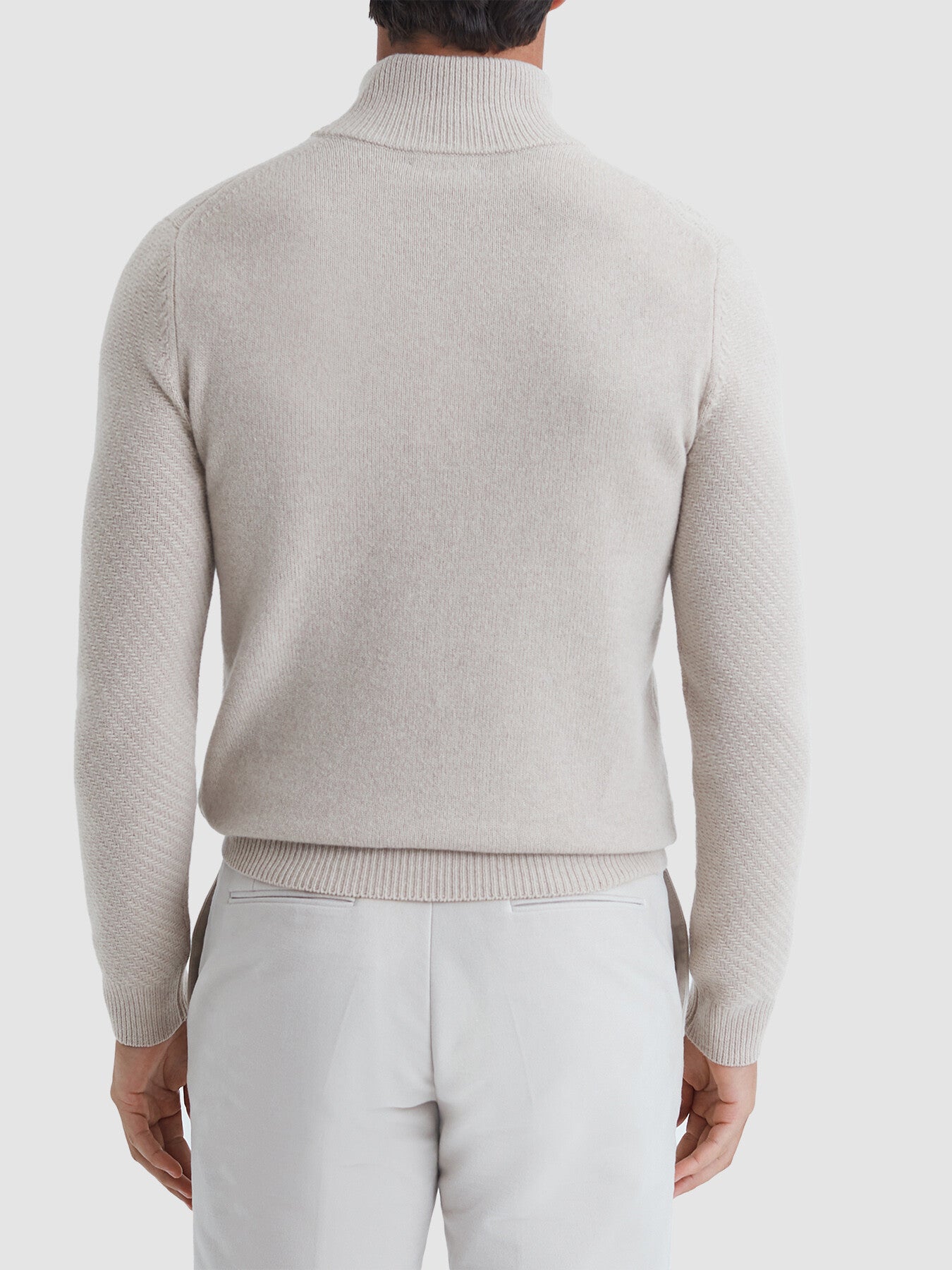 Tempo Slim Fit Knitted Half-Zip Funnel Neck Jumper