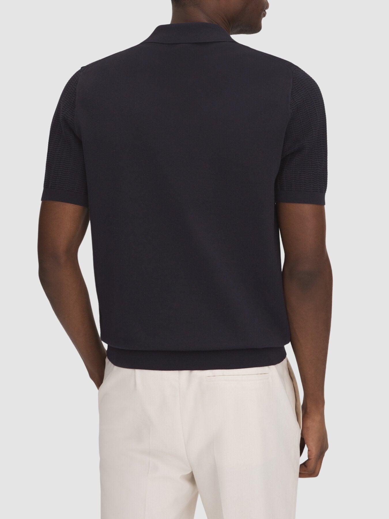 Pascoe Textured Modal Blend Polo Shirt