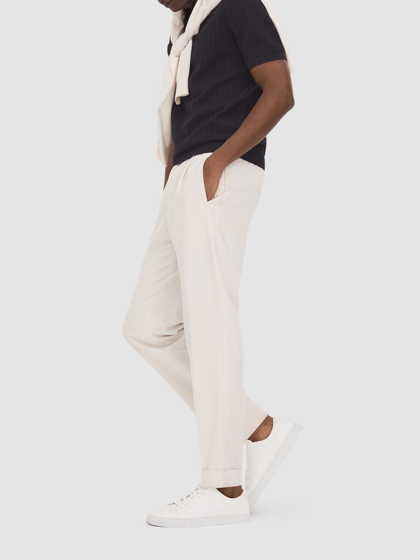 Pascoe Textured Modal Blend Polo Shirt