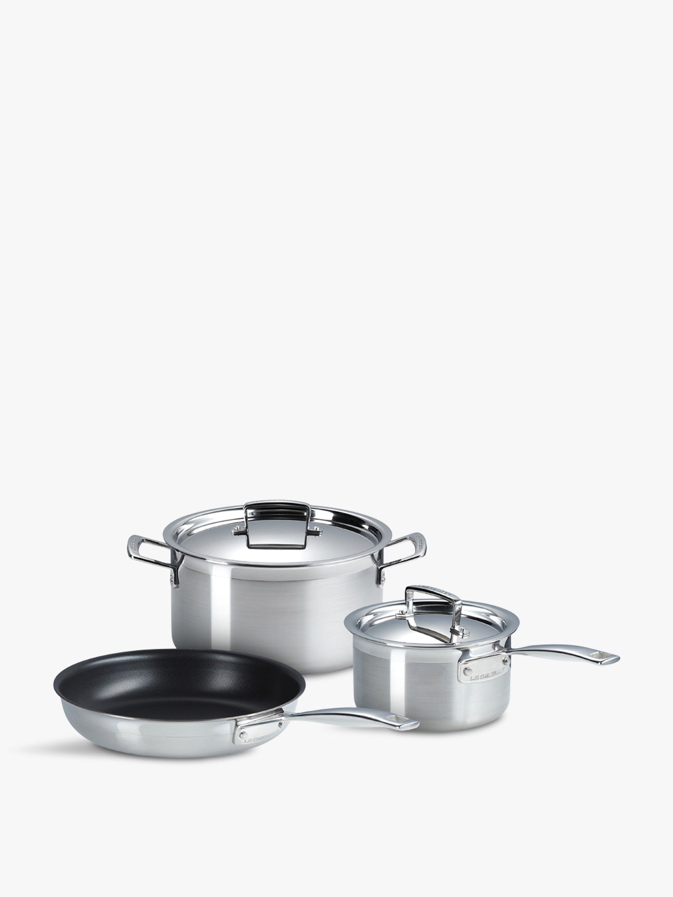 3-Ply Stainless Steel 3 Piece Cookware Set