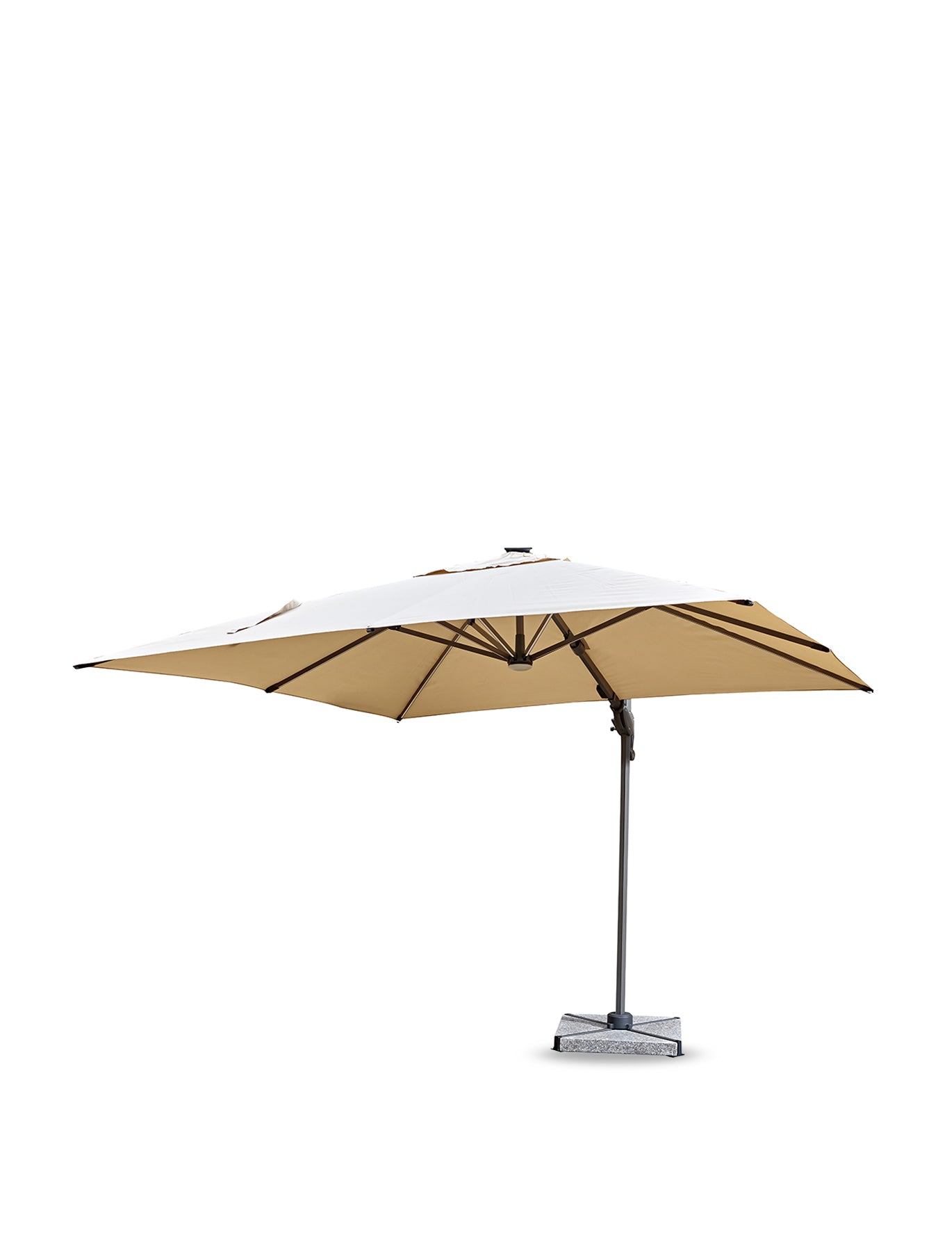 Truro 3M Sand Square Parasol with Granite Base