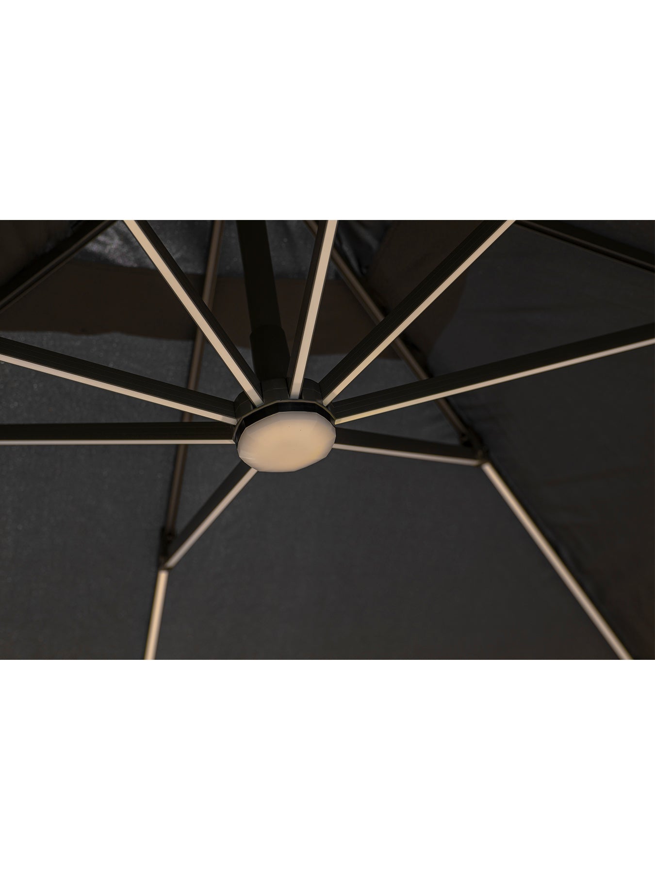 Truro Square Cantilever Parasol with LED Light & Cover