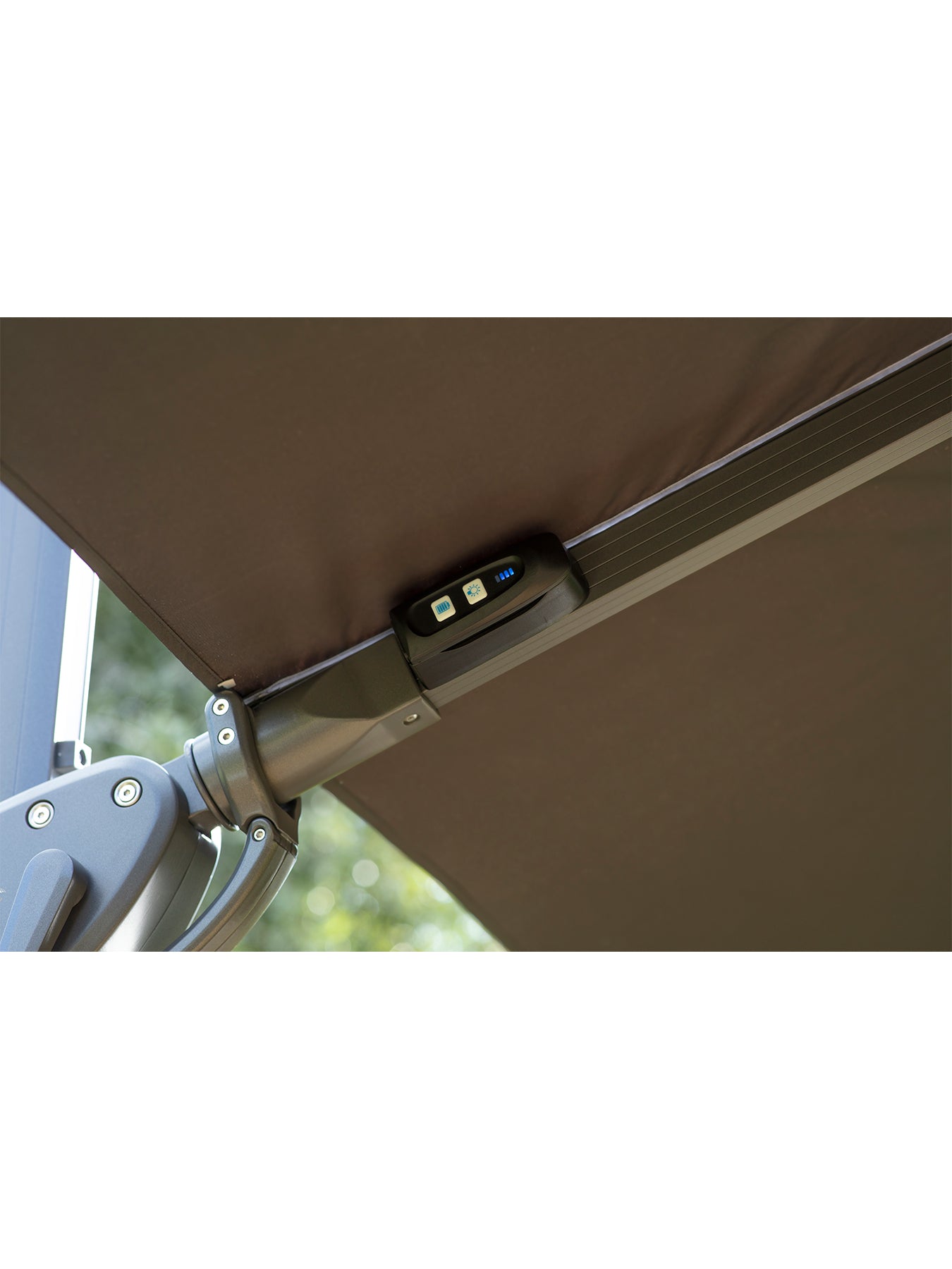 Truro Square Cantilever Parasol with LED Light & Cover