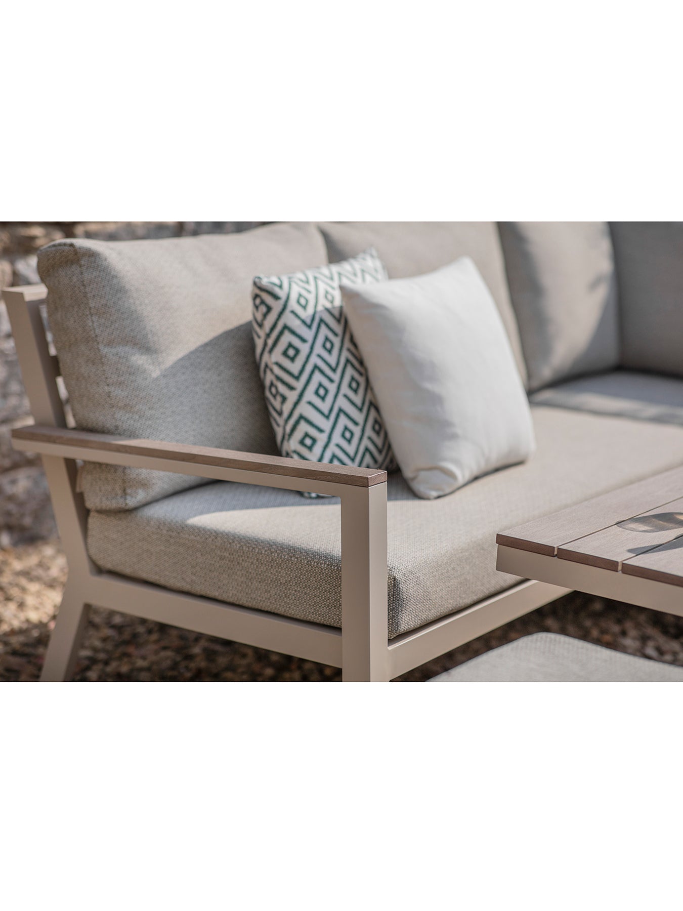 Zurich 8-Seater Garden Lounge Dining Set Mocha