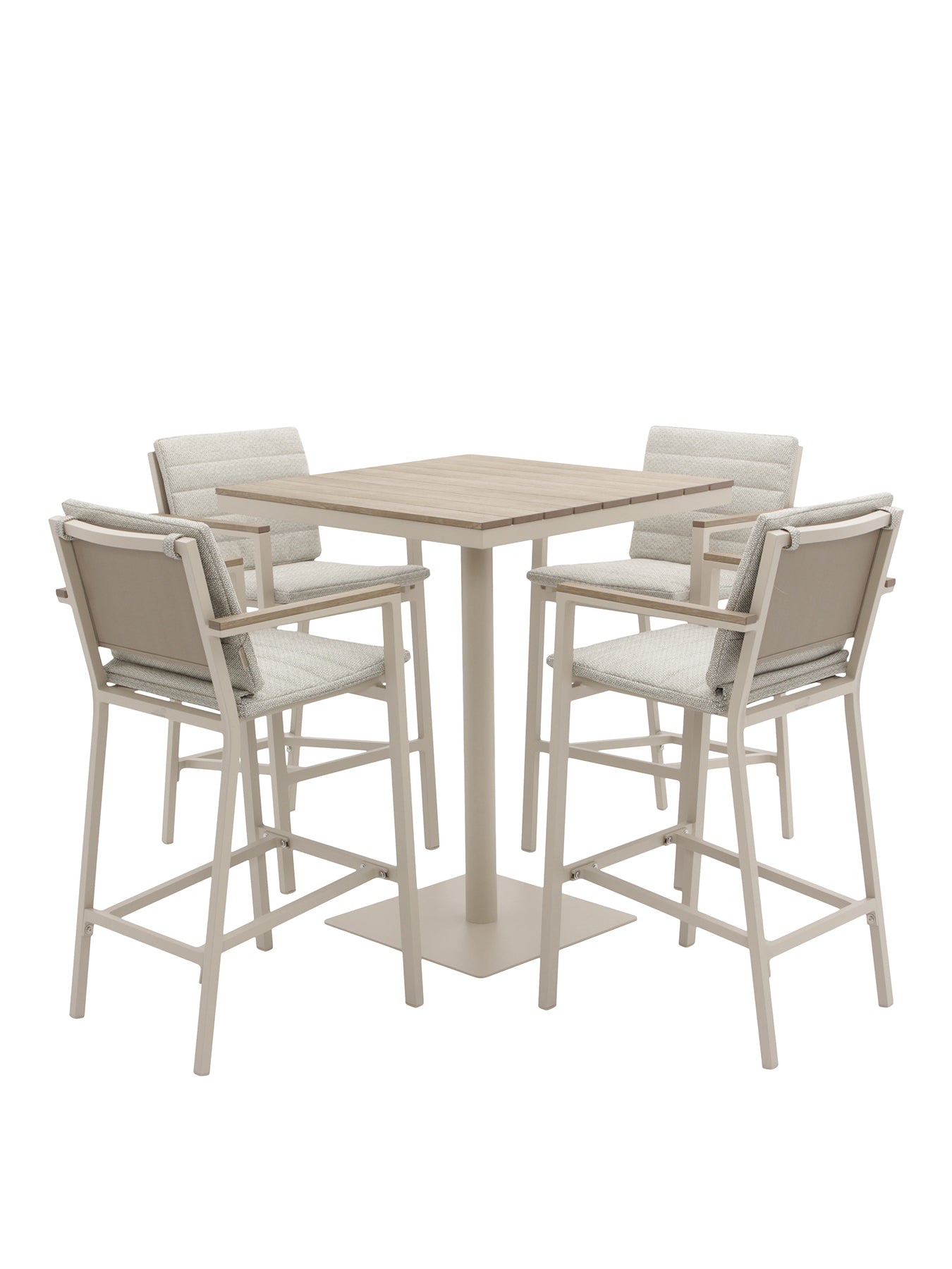 Zurich 4-Seater Garden Bar Set Mocha