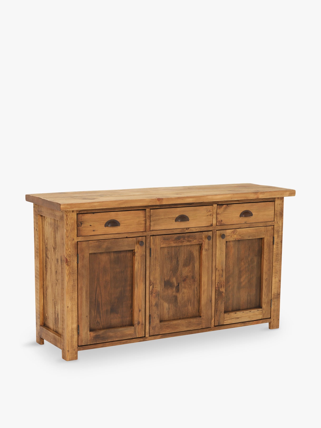 Covington Reclaimed Wood 3 Door Rustic Sideboard