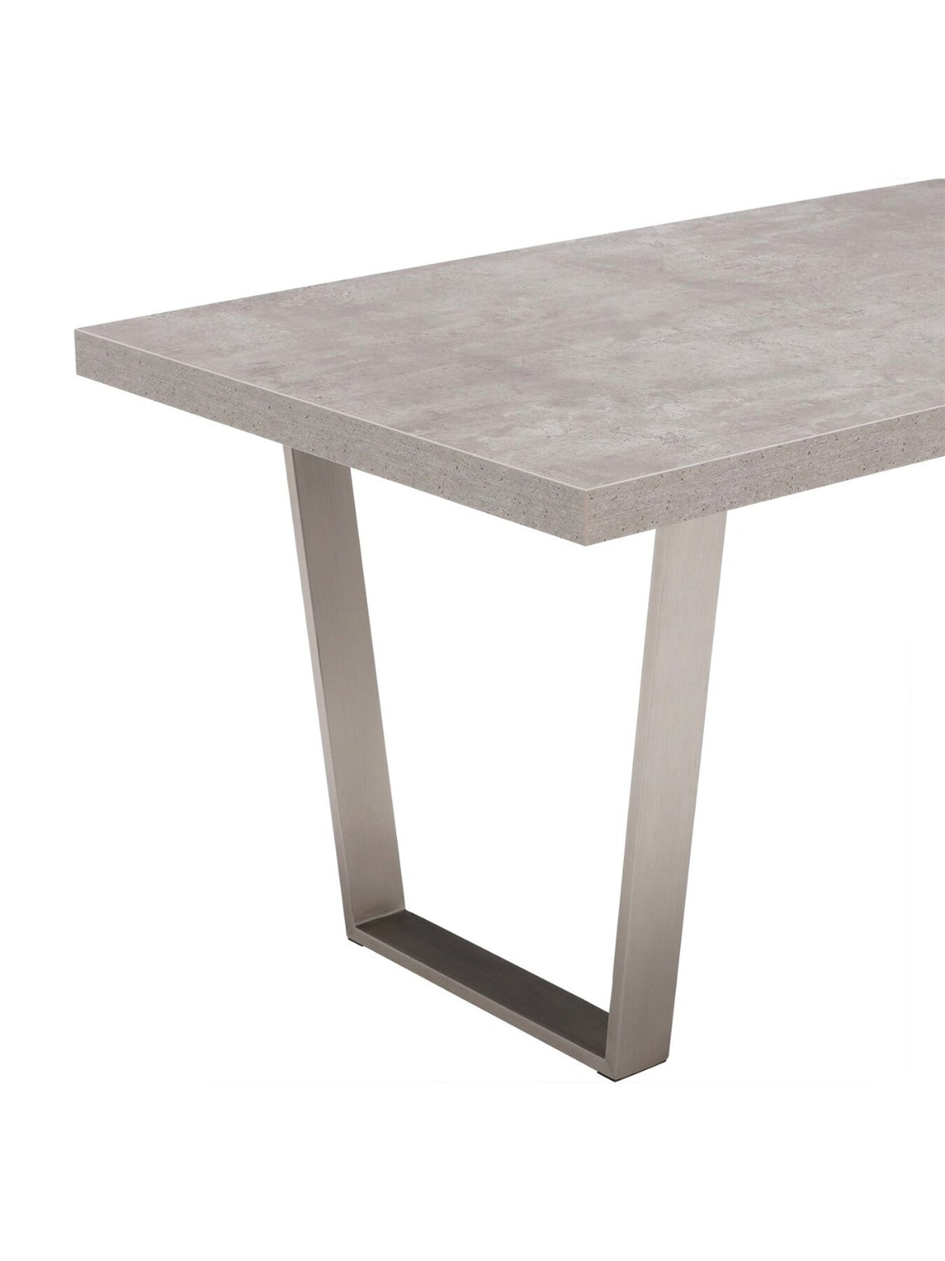 Grey Halmstad Concrete Effect 135cm Dining Table, Seats 4