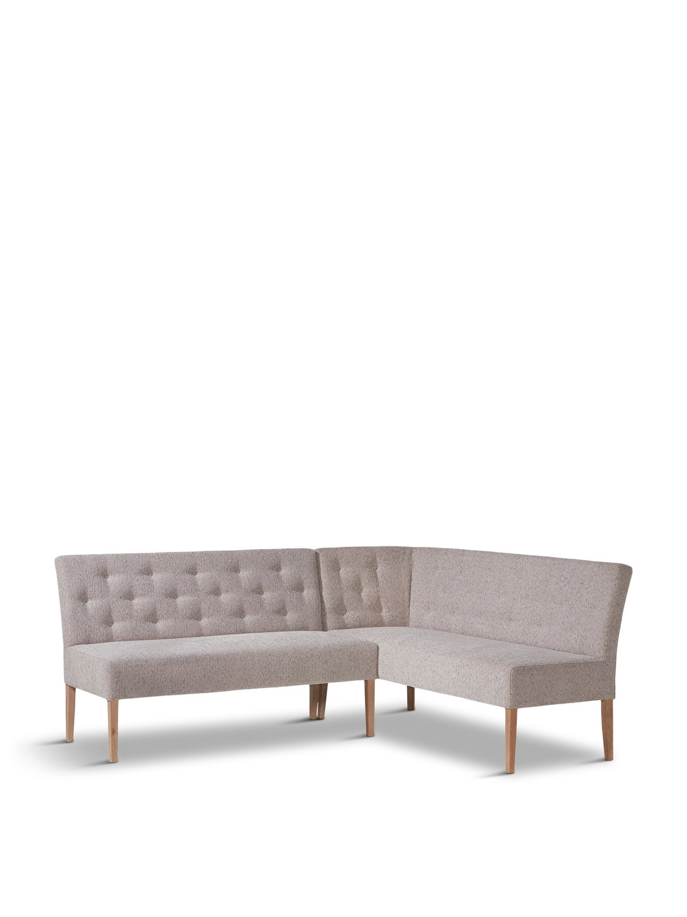 Grey Medina Grey Upholstered Right Hand Facing Corner Dining
