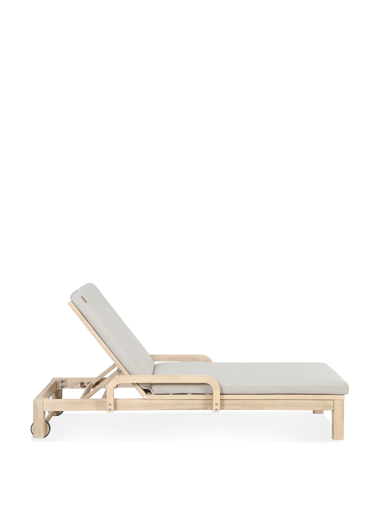 Cora Rope Garden Sun Lounger Cream