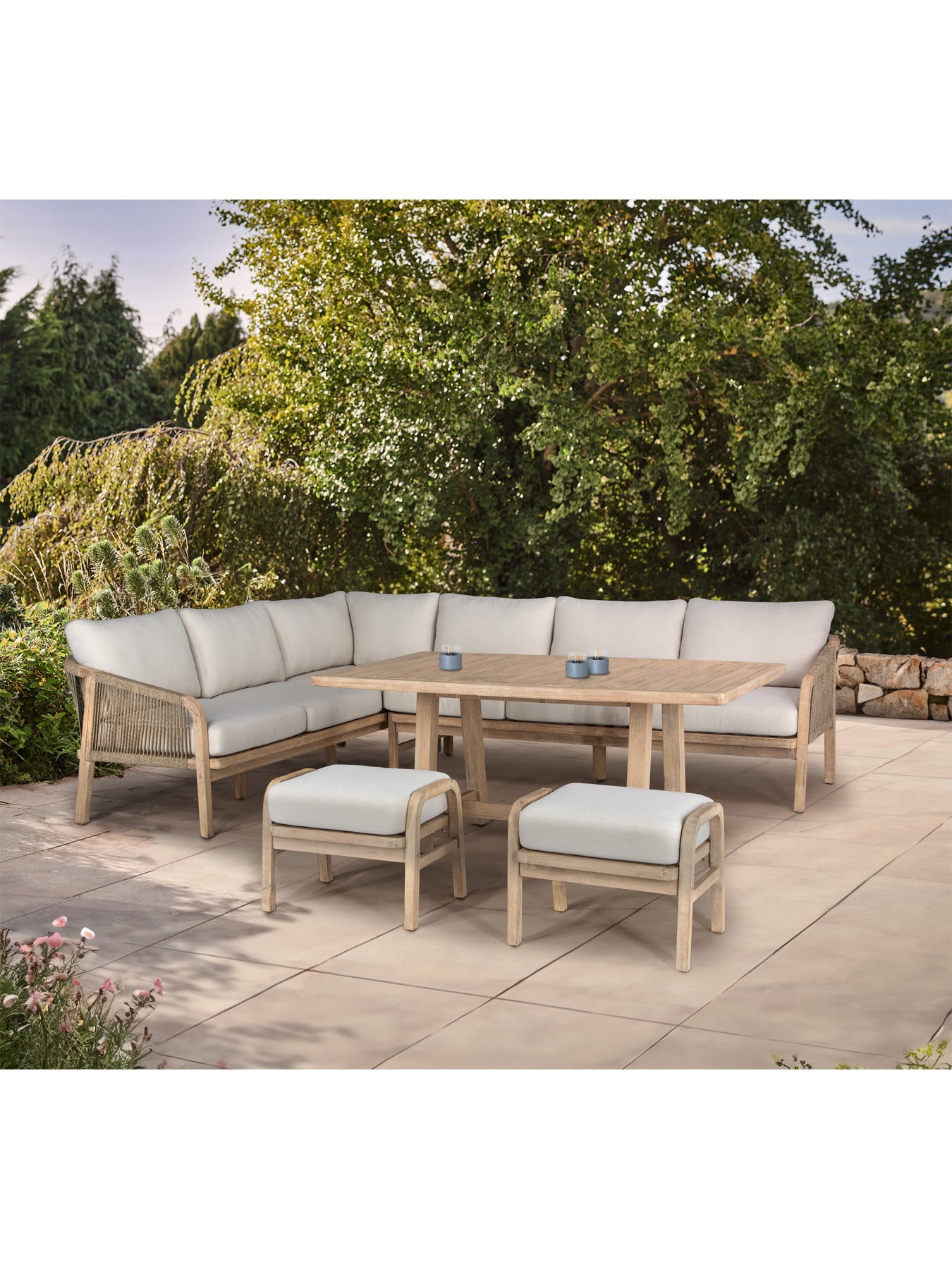 Cora 8-Seater Corner Lounge Sofa Set