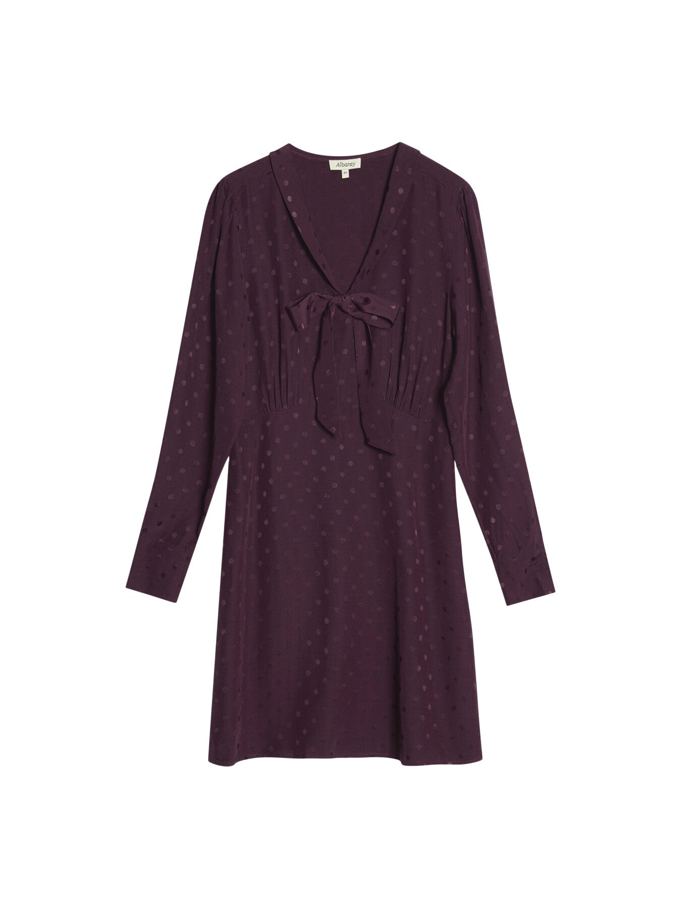 Jaquard Spot Bow Dress