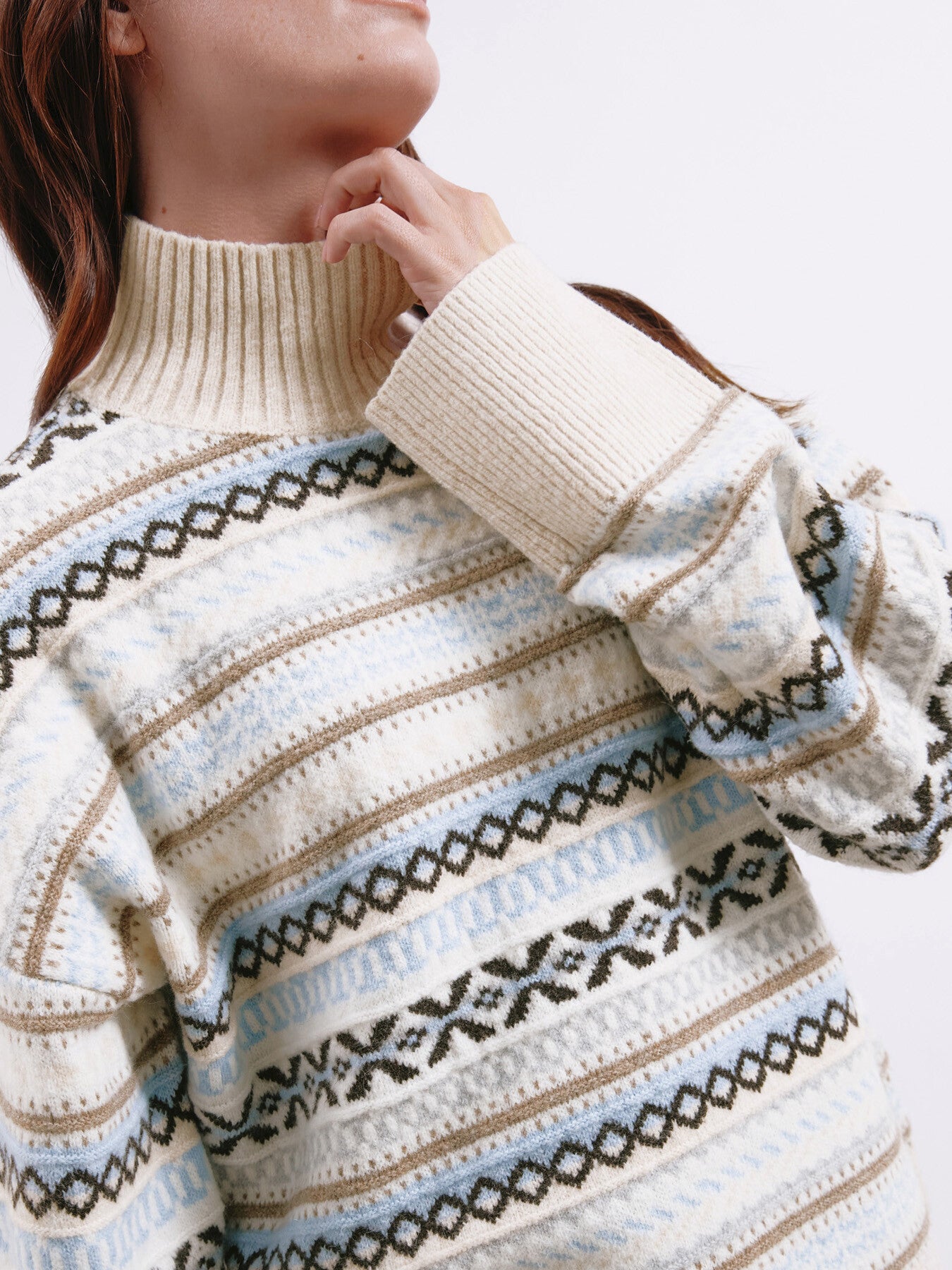 Fair isle Turtle Neck Jumper