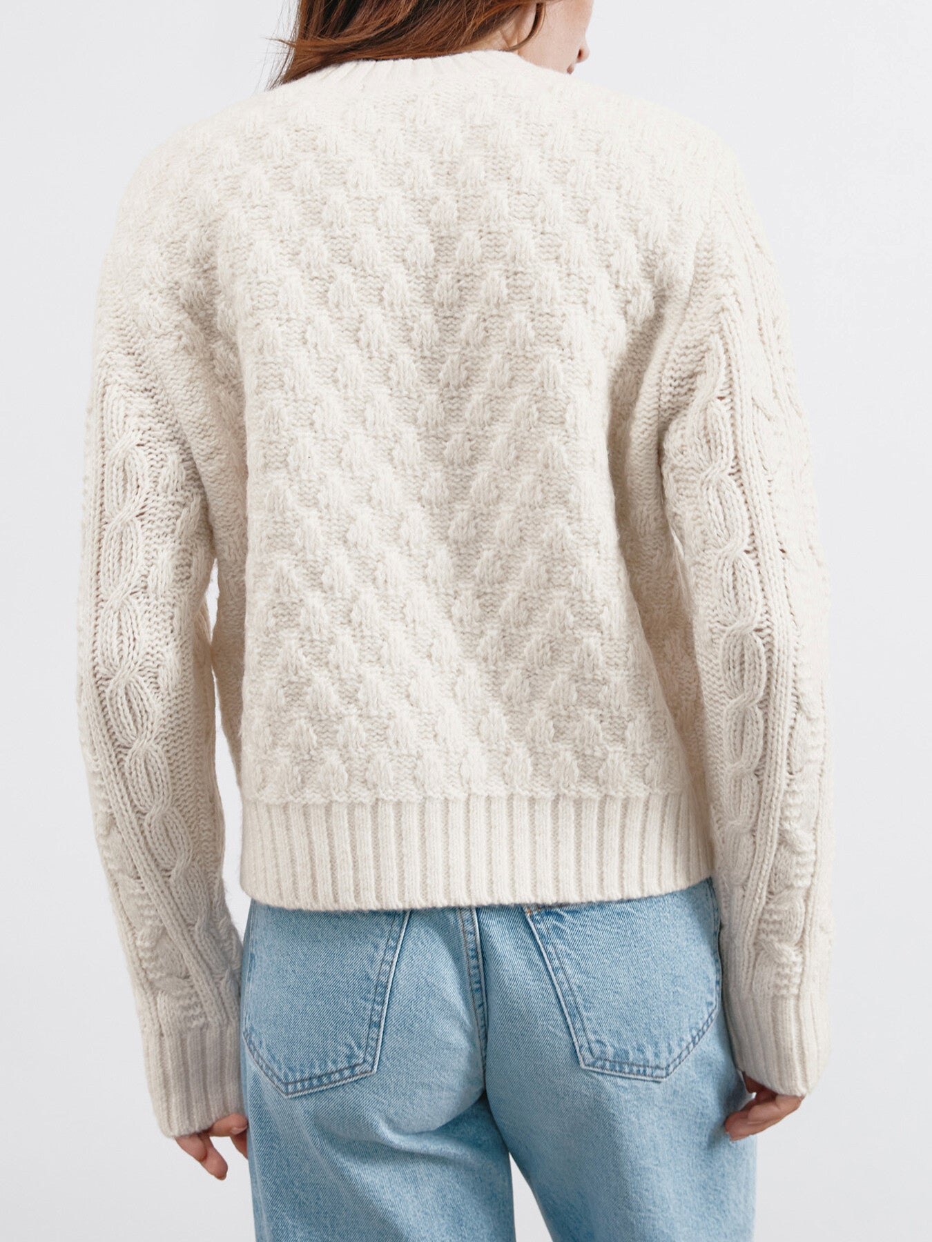 Cable Cardigan Cream