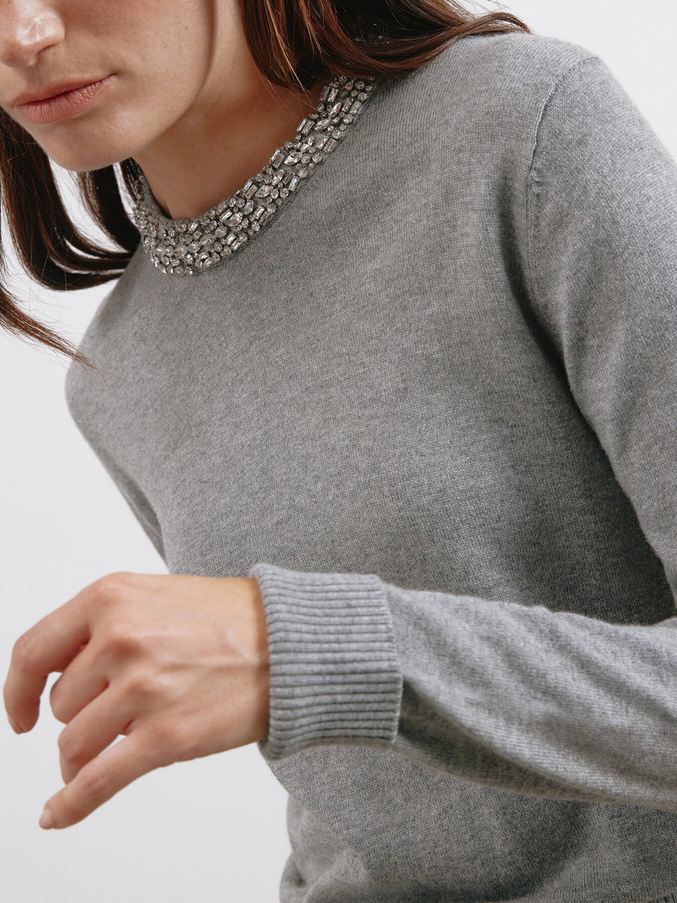 Diamante Trim Jumper