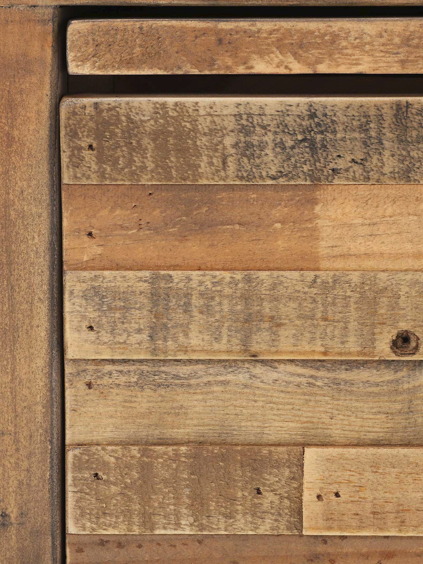 Charlie Reclaimed Wood 3 Drawer Bedside Table