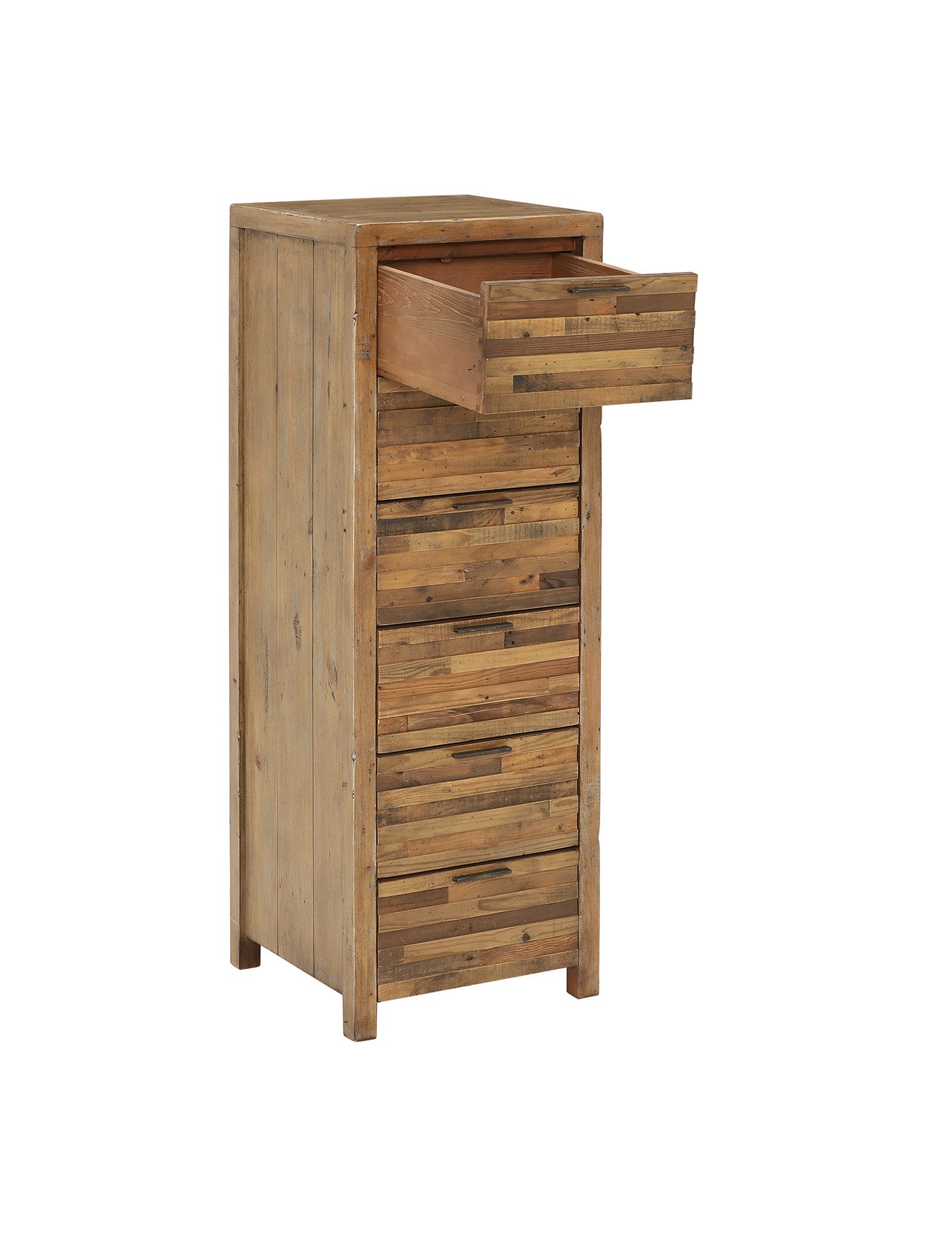 Charlie Reclaimed Wood 6 Drawer Lingerie Tallboy