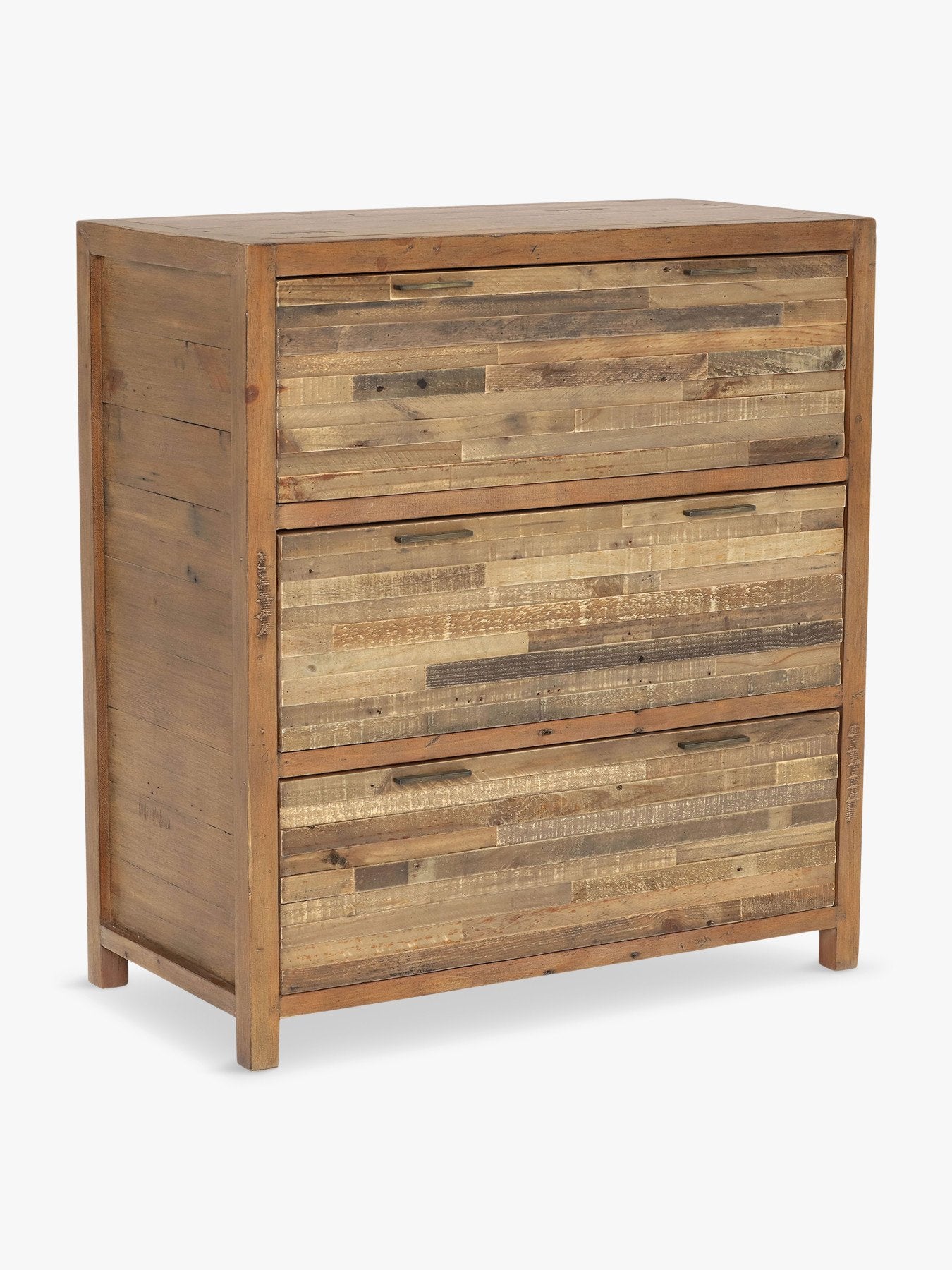 Charlie Reclaimed Wood 3 Drawer Chest of Drawers