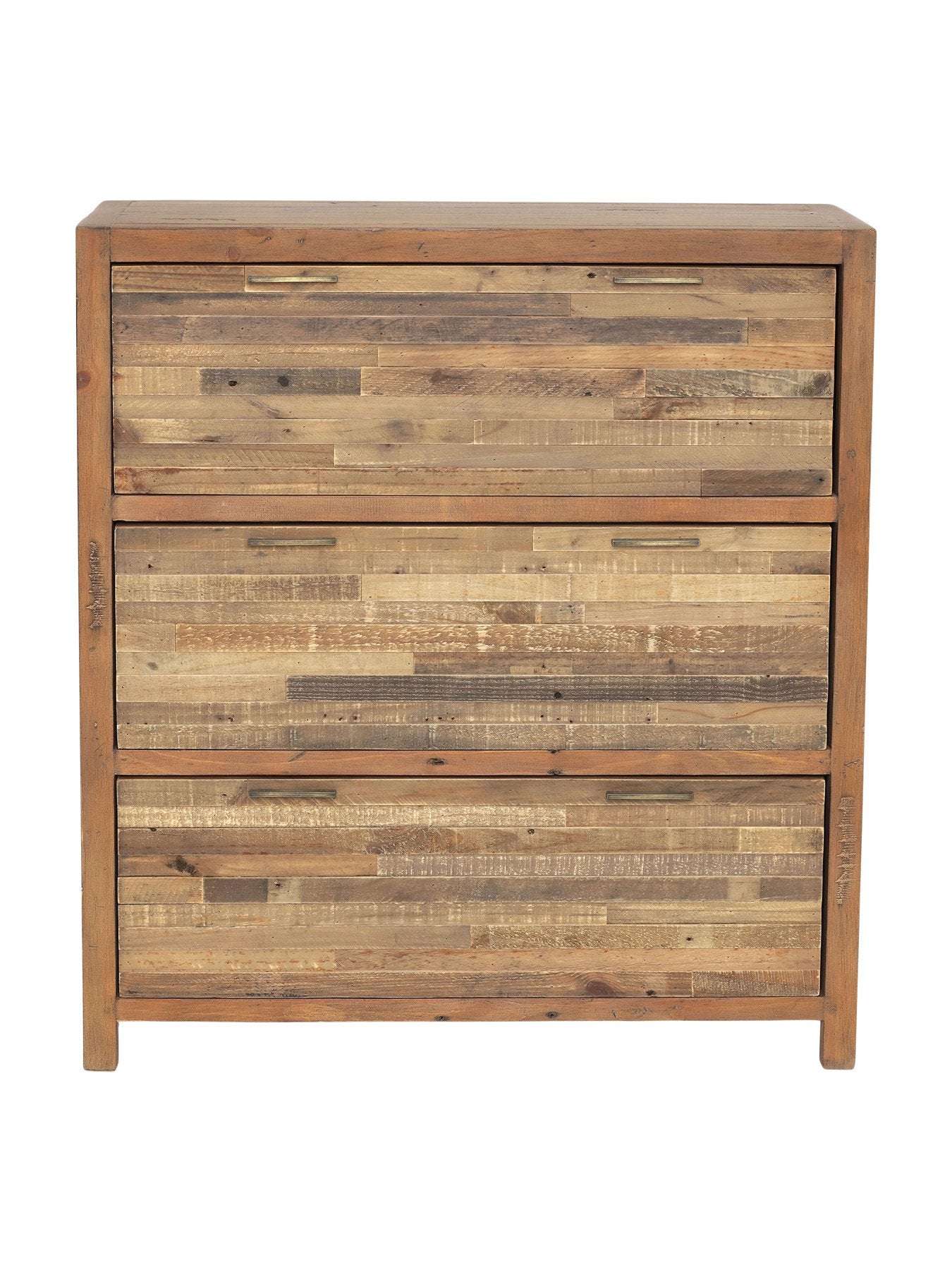 Charlie Reclaimed Wood 3 Drawer Chest of Drawers
