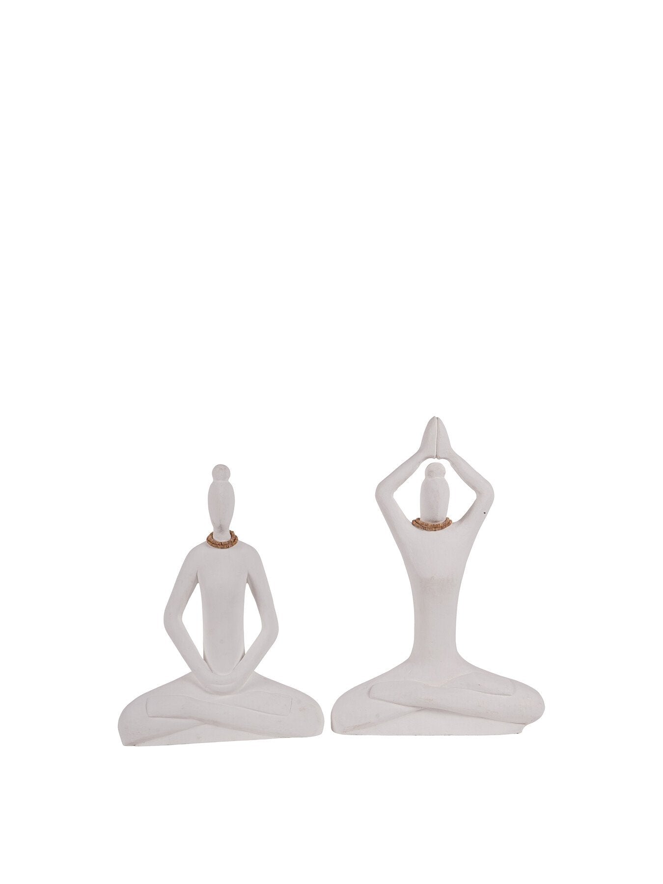 Hand Carved Yoga Lady Small