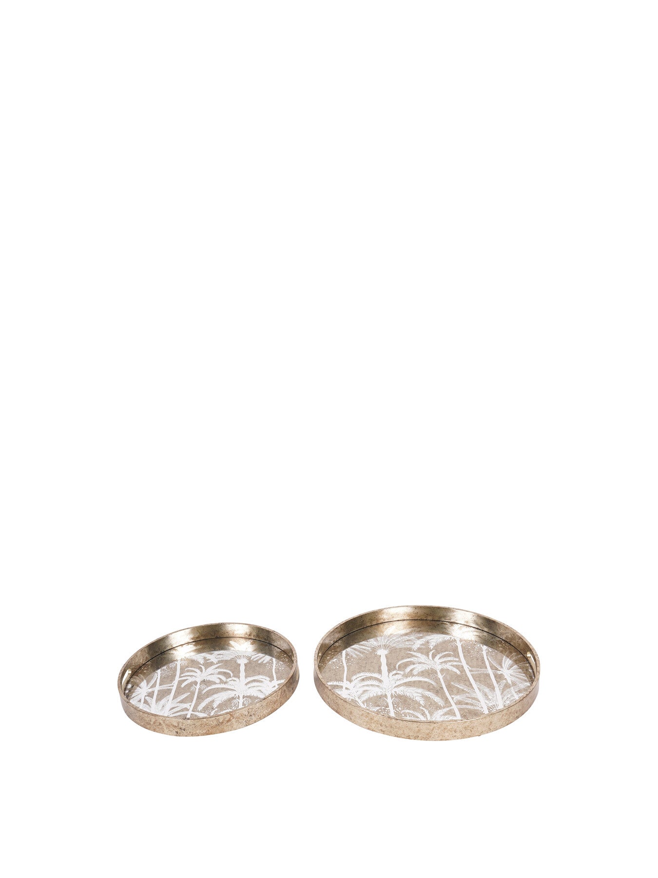 Palm Tree Set Of 2 Trays