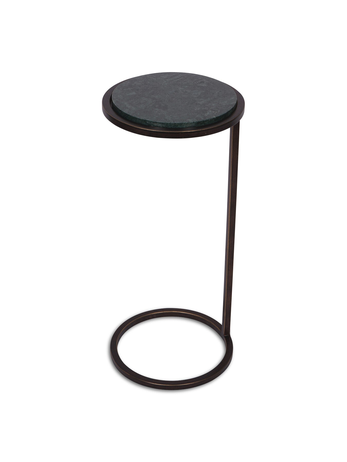Iota Accent Table Green Panna Marble