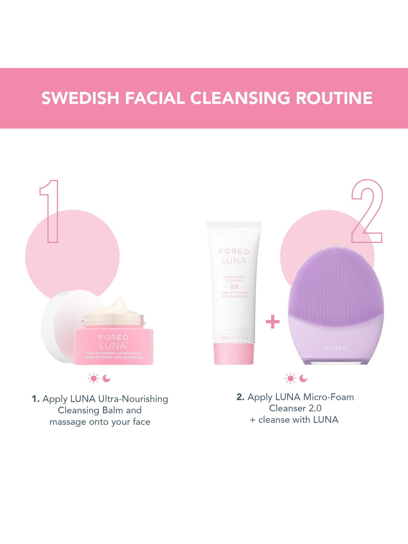 LUNA™ 4 2-in-1 Smart Facial Cleansing Firming Massage Device for Sensitive Skin