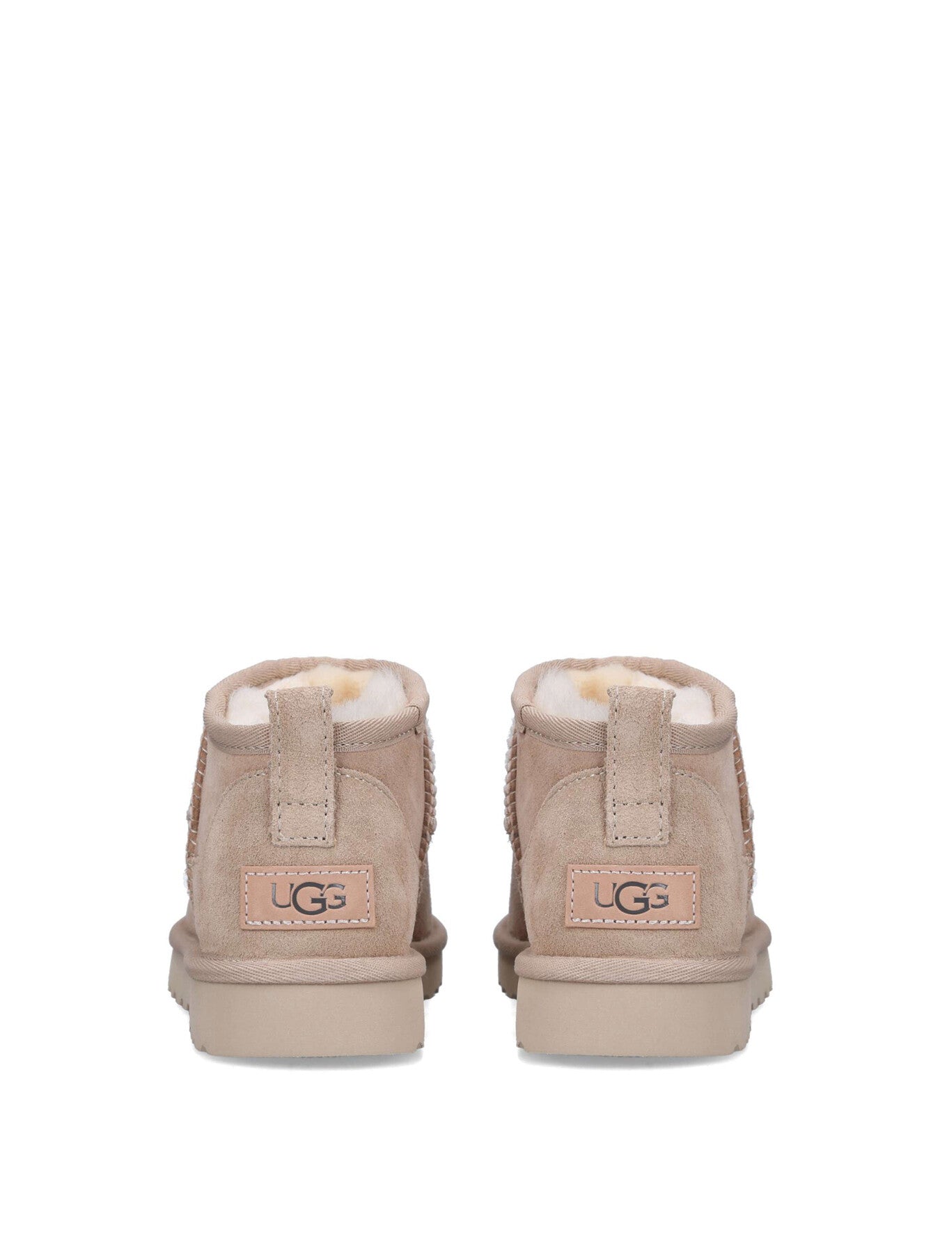 Classic Ultra Mini Suede Boots Beige