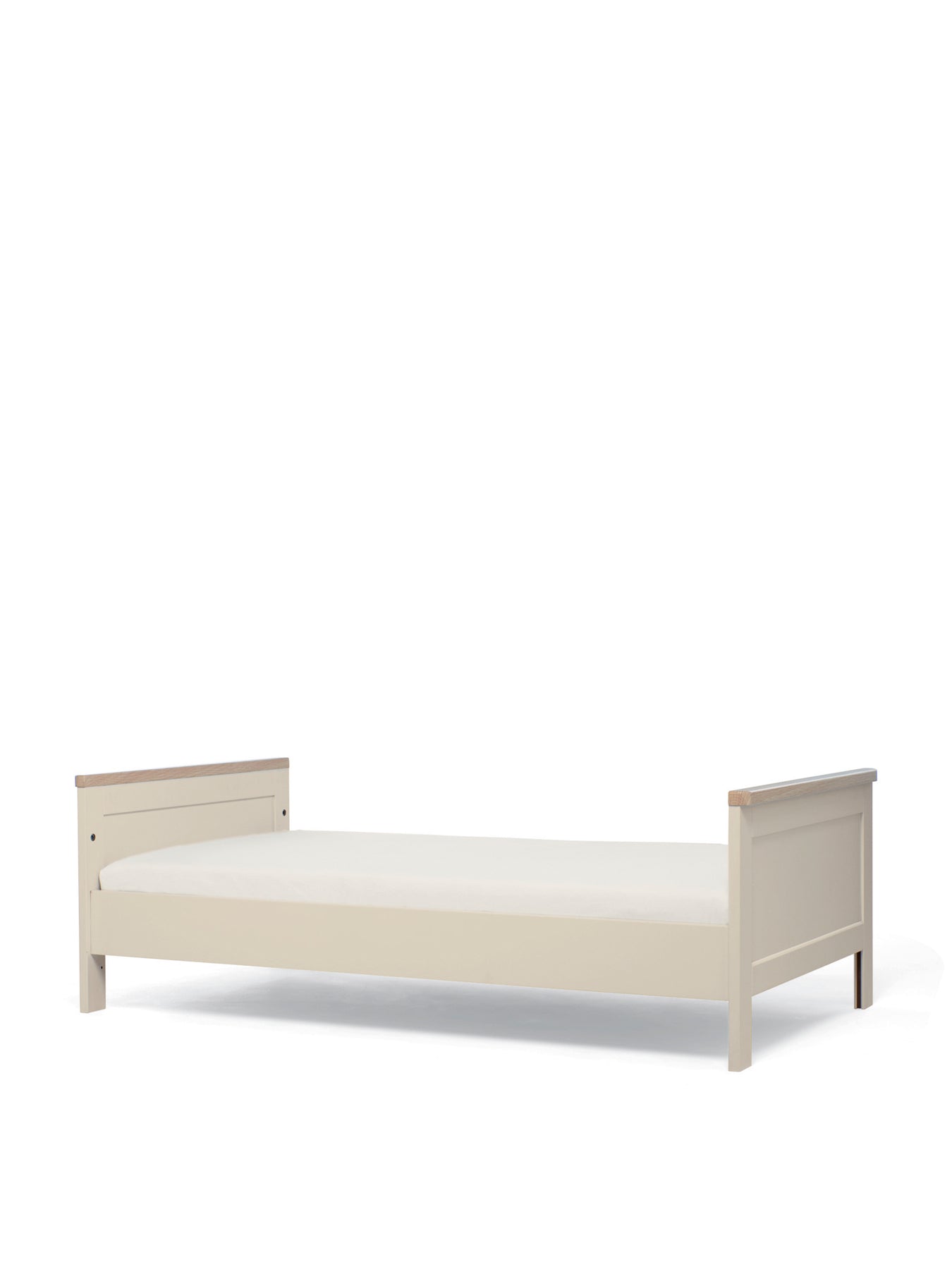 Wedmore 3 Piece Cot Bed Set with Dresser Changer & Wardrobe White Natural