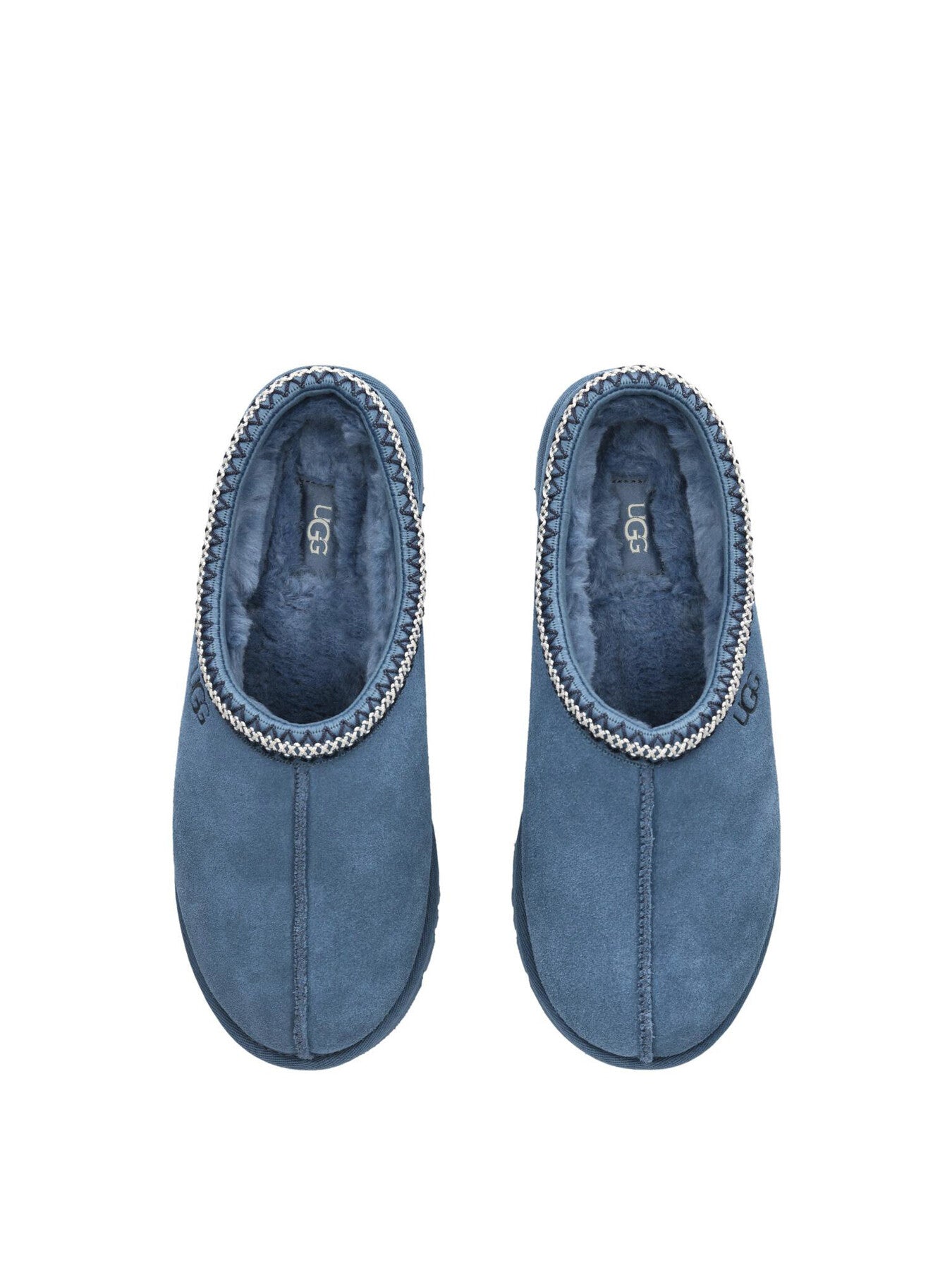 Mens Tasman Suede Slippers Blue