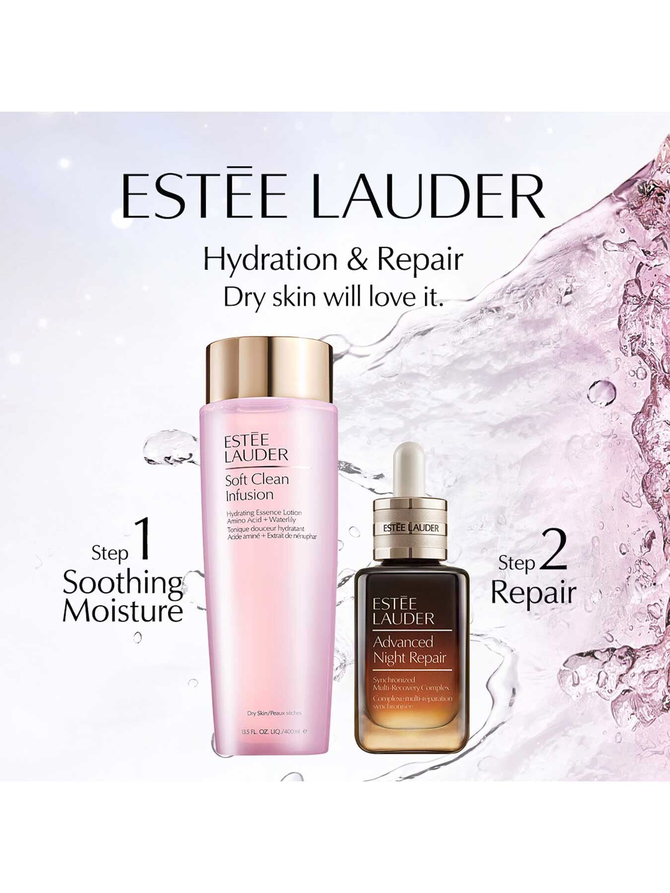 Soft Clean Infusion Hydrating Essence Lotion with Amino Acid Waterlily 400ml